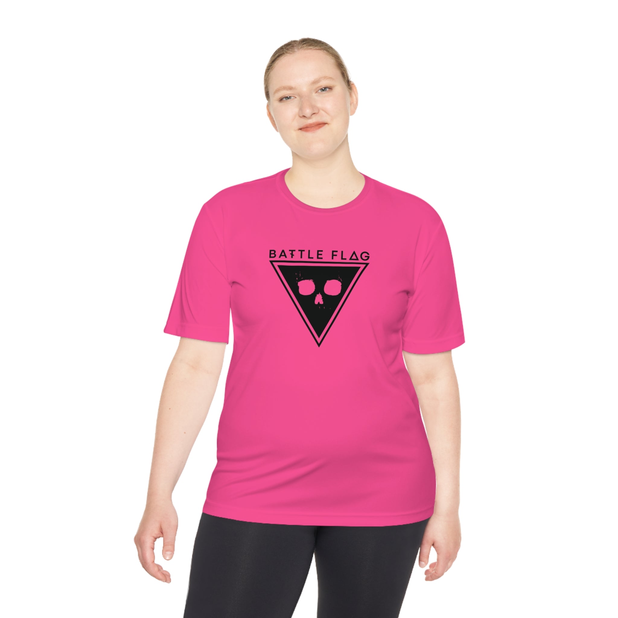Battle Flag Unisex Moisture Wicking Tee - Black Emblem