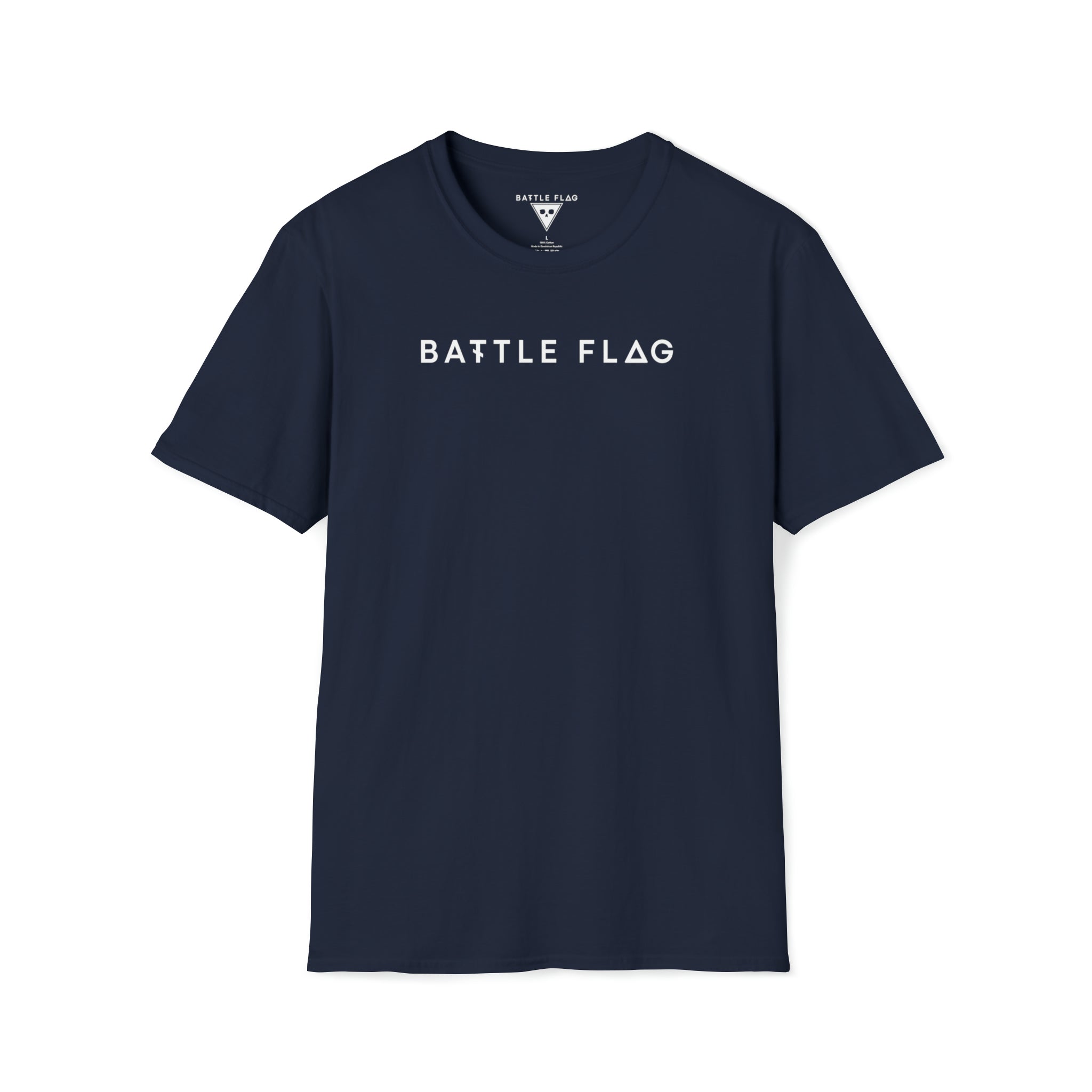 Battle Flag Unisex Softstyle T-Shirt - White Emblem