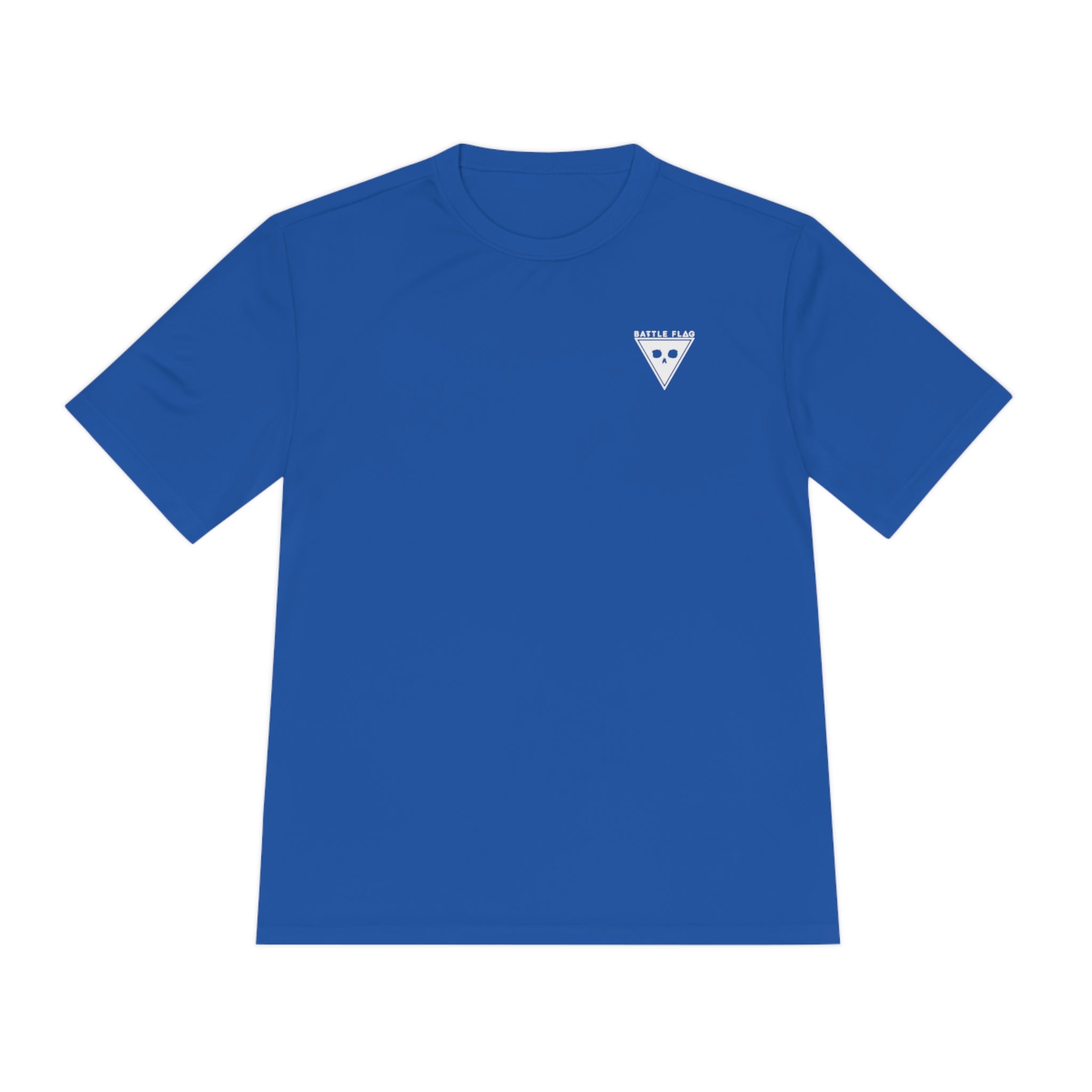 Battle Flag Unisex Moisture Wicking Tee - Small White Emblem