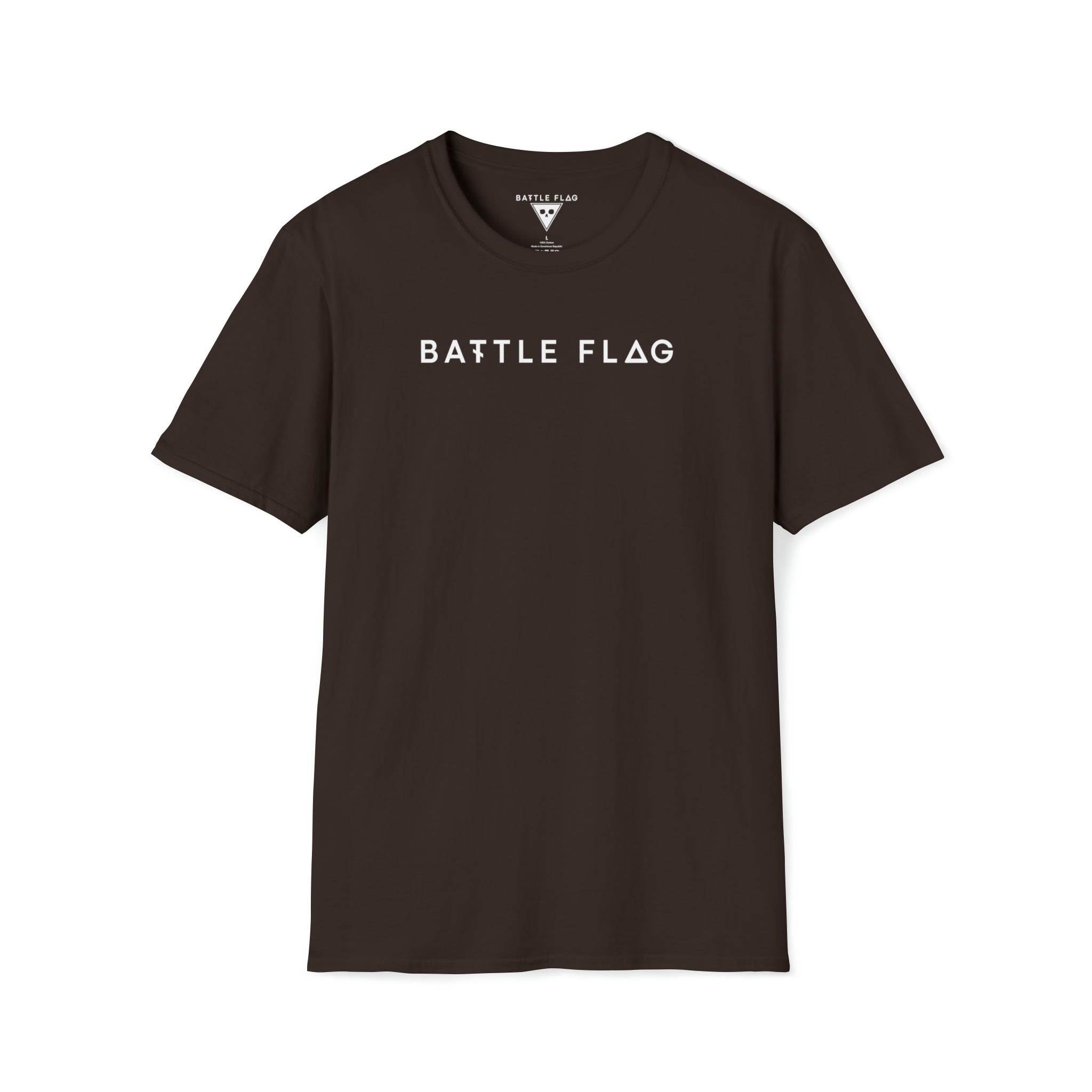 Battle Flag Unisex Softstyle T-Shirt - White Emblem