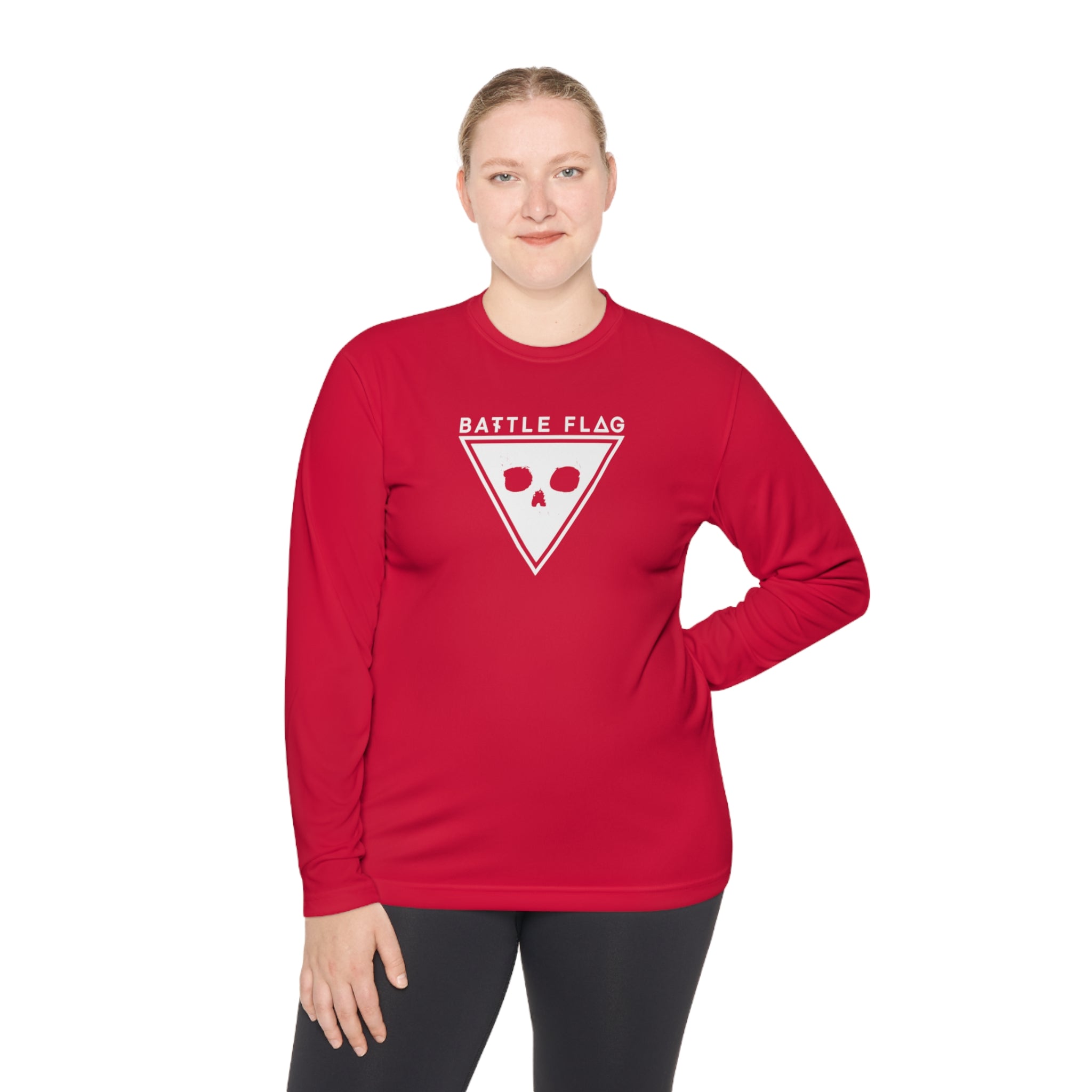Battle Flag Unisex Lightweight Sport Top - White Emblem