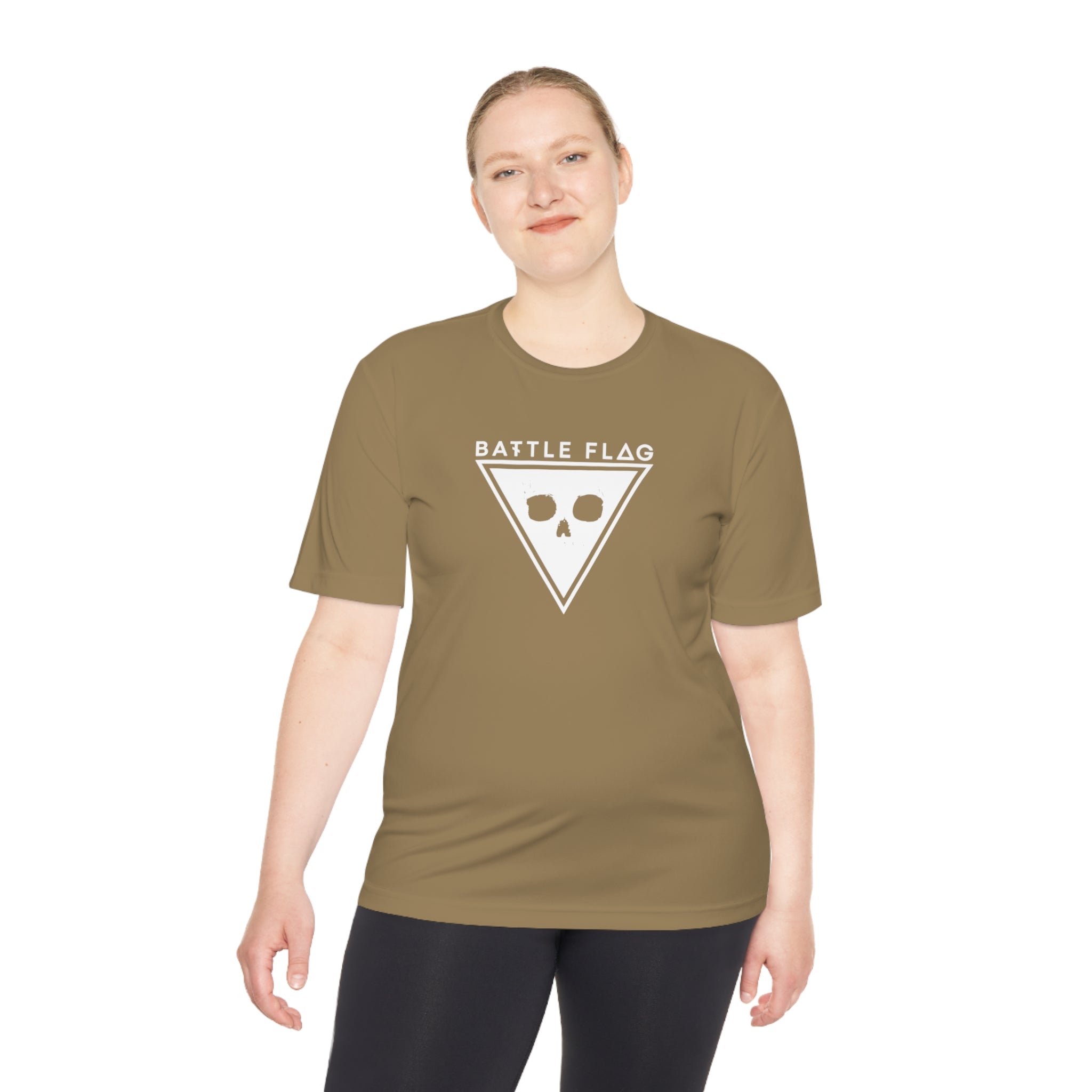 Battle Flag Unisex Moisture Wicking Tee - White Emblem