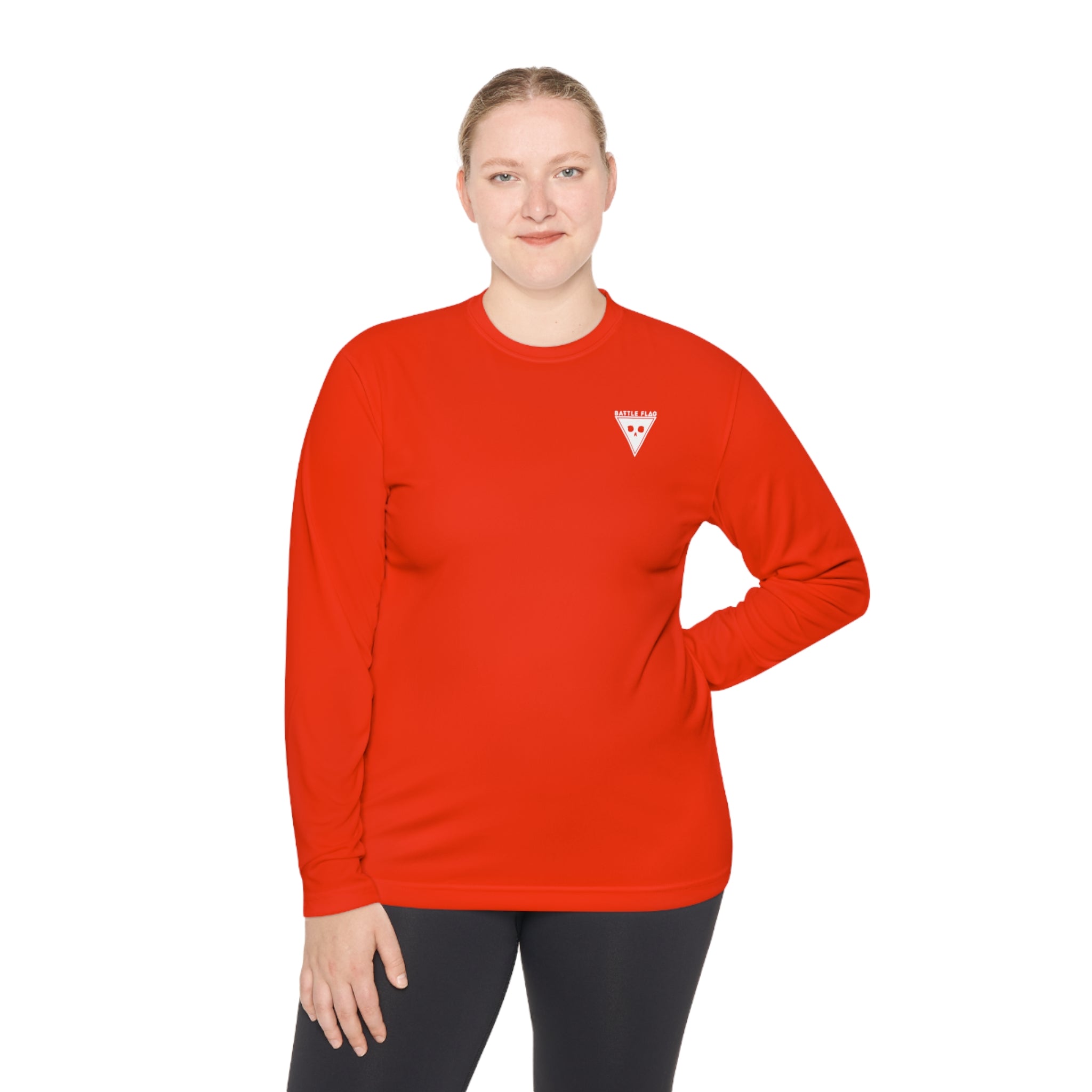 Battle Flag Unisex Lightweight Sport Top - Small White Emblem