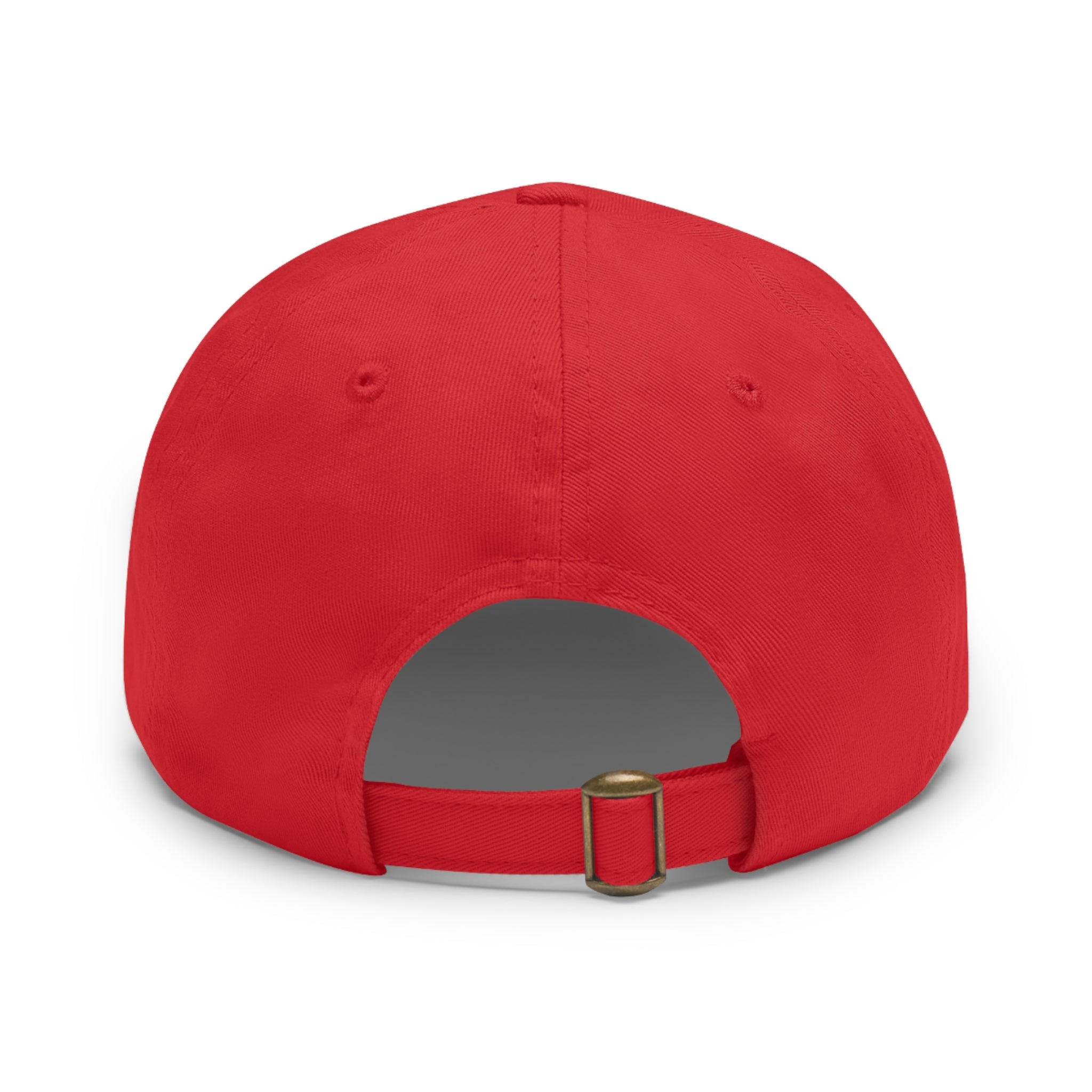 Battle Flag Hat with Leather Patch - White Emblem