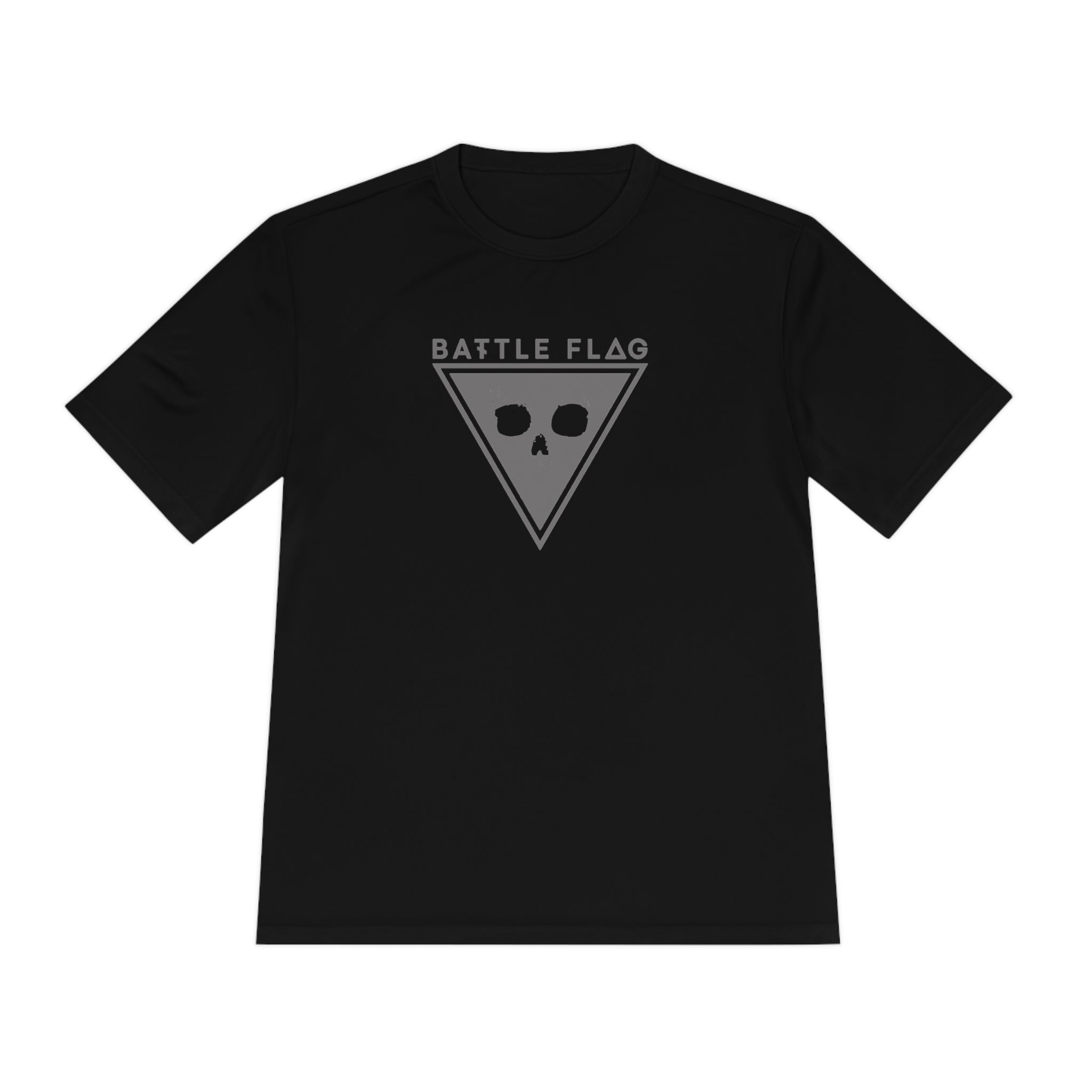 Battle Flag Unisex Moisture Wicking Tee - Grey Emblem