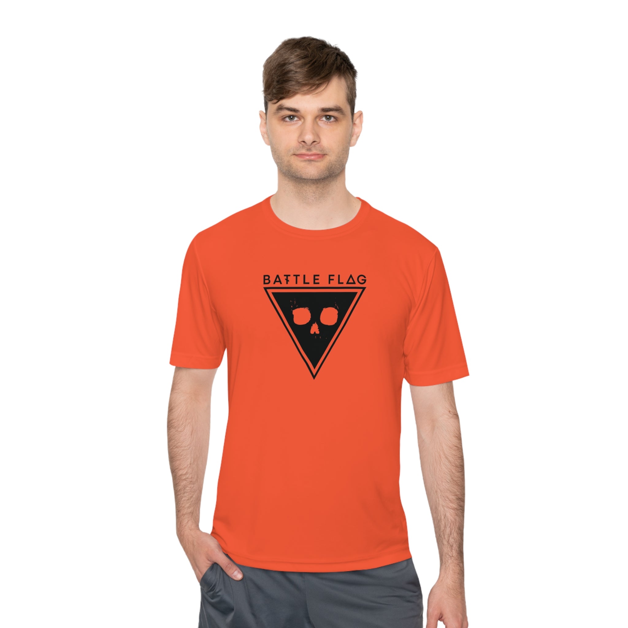 Battle Flag Unisex Moisture Wicking Tee - Black Emblem