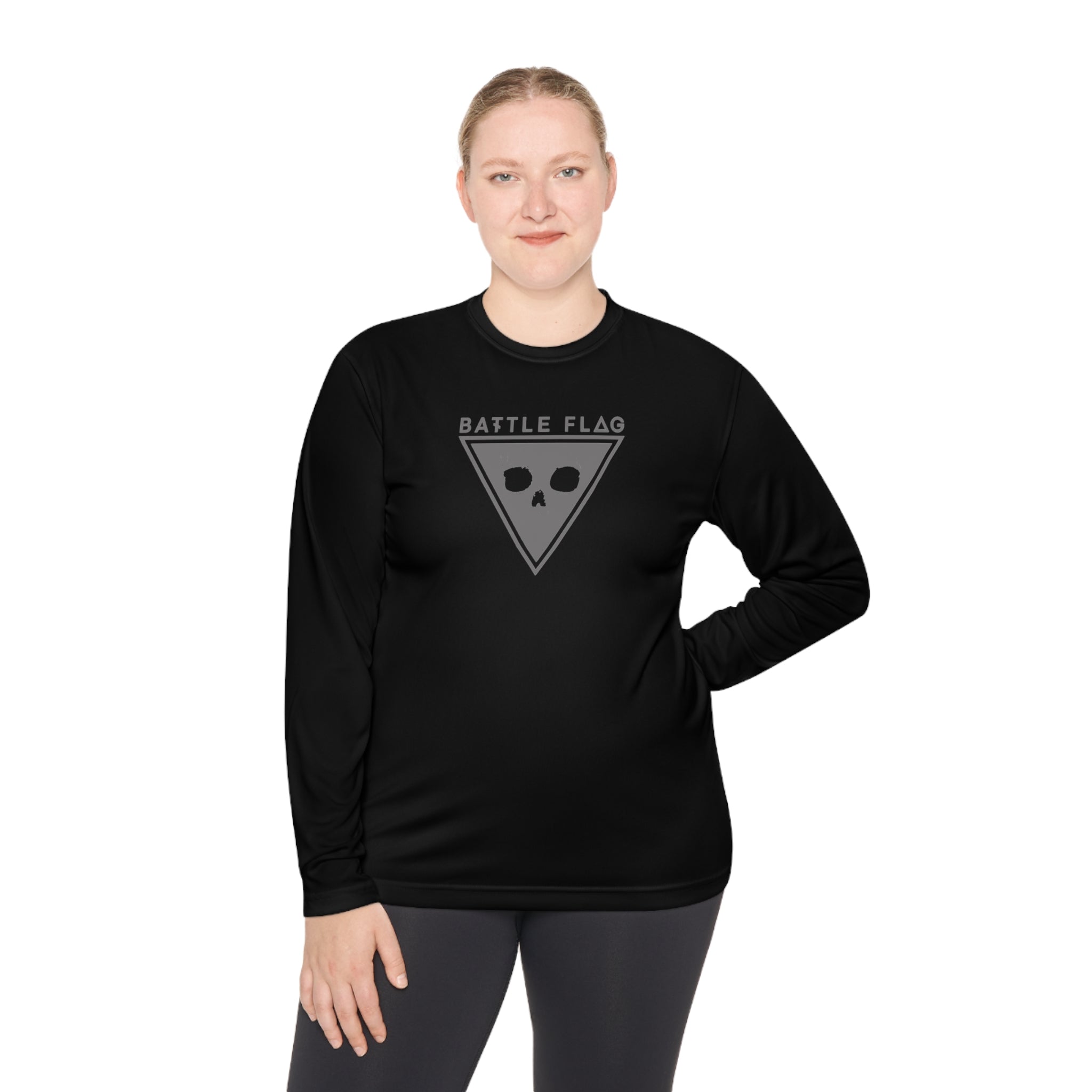 Battle Flag Unisex Lightweight Sport Top - Grey Emblem