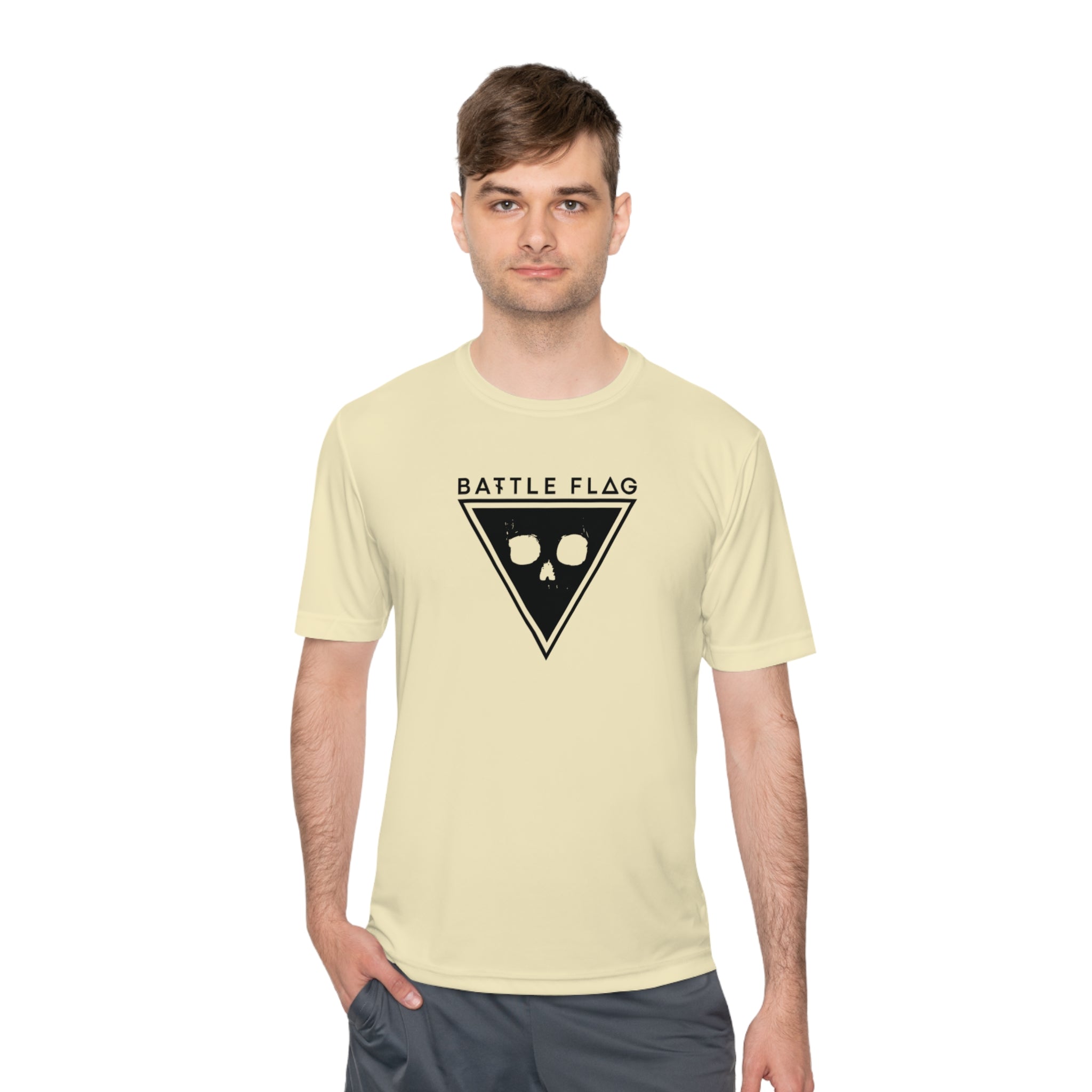 Battle Flag Unisex Moisture Wicking Tee - Black Emblem