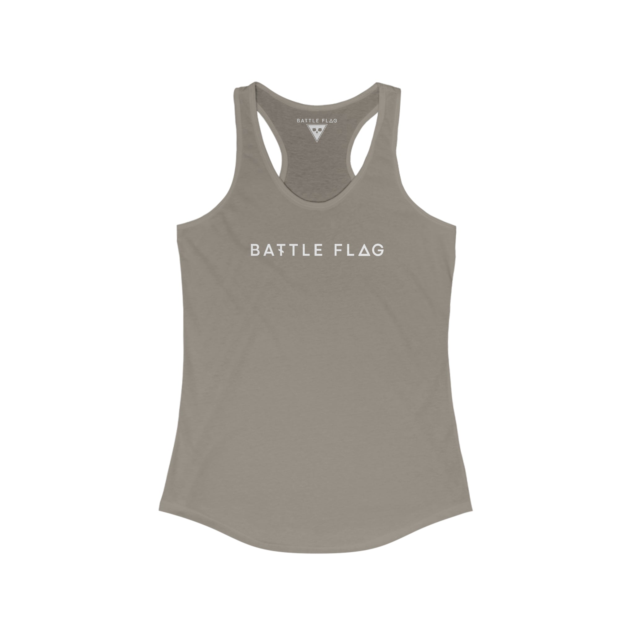 Battle Flag Women's Ideal Racerback Tank - Back Print