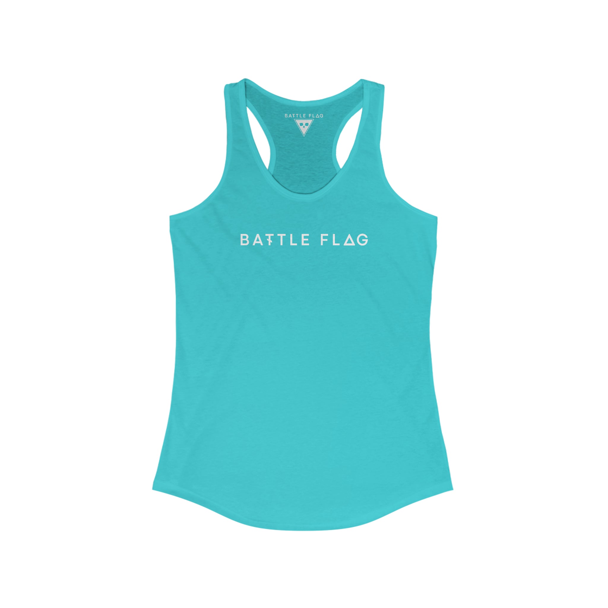 Battle Flag Women's Ideal Racerback Tank - Back Print