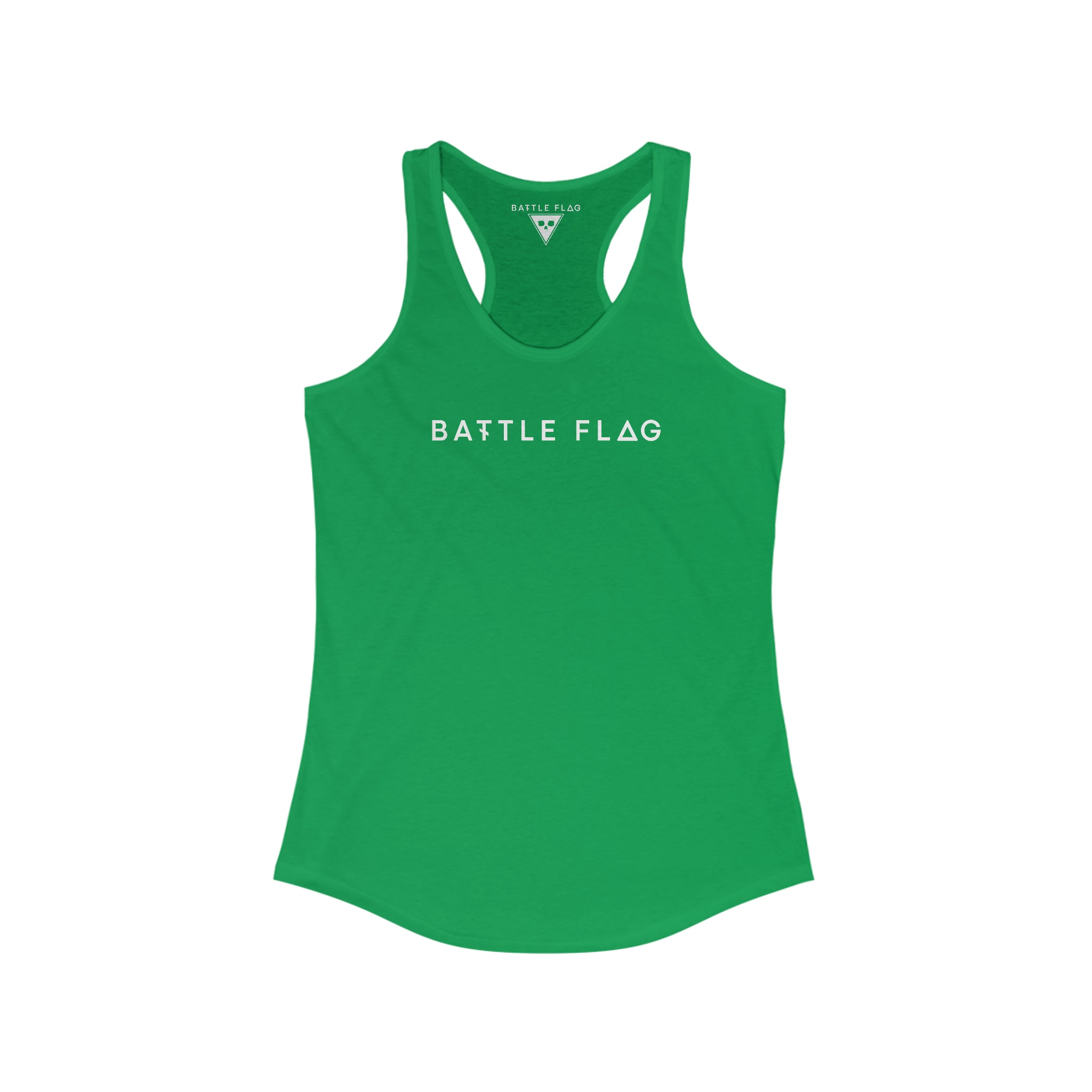 Battle Flag Women's Ideal Racerback Tank - Back Print