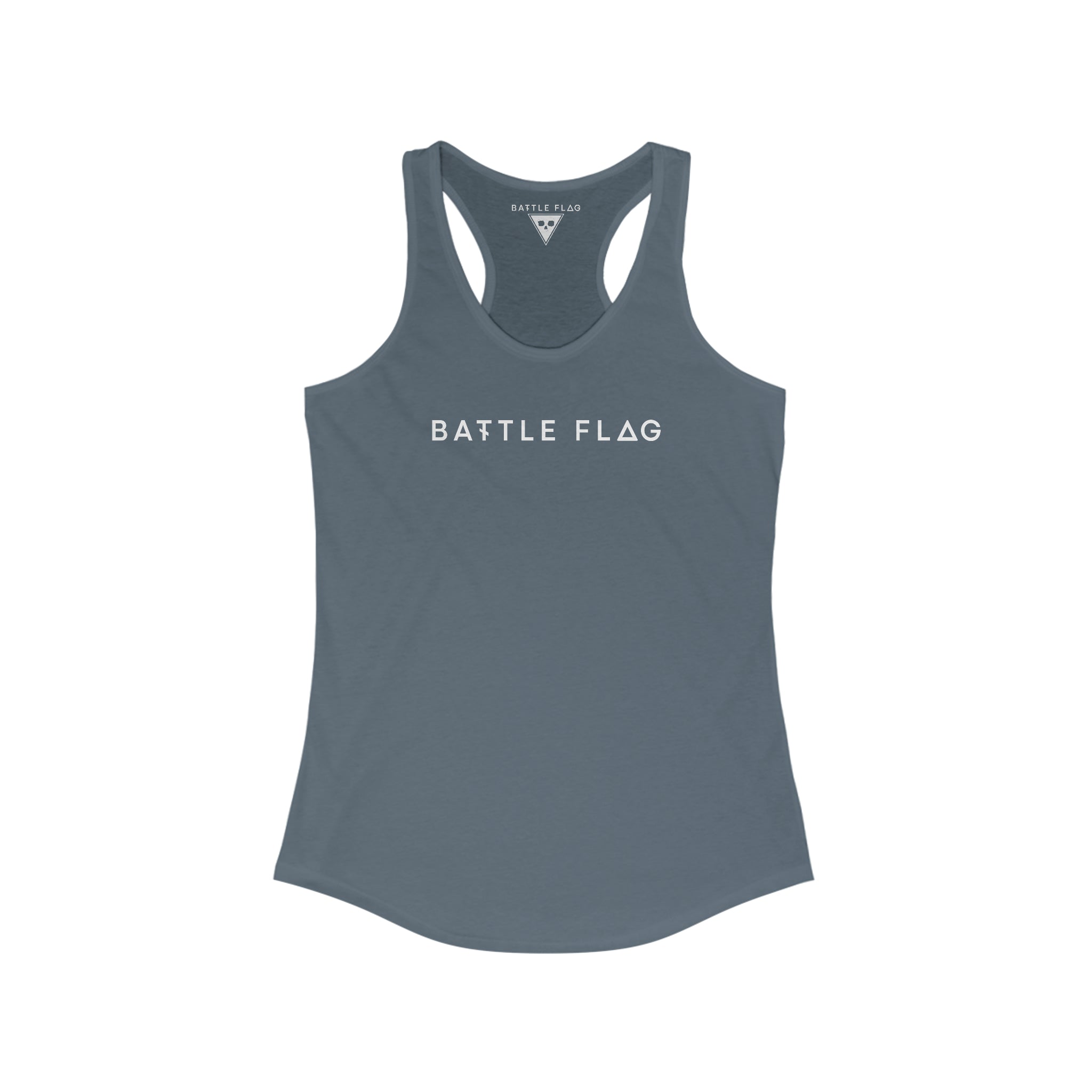 Battle Flag Women's Ideal Racerback Tank - Back Print