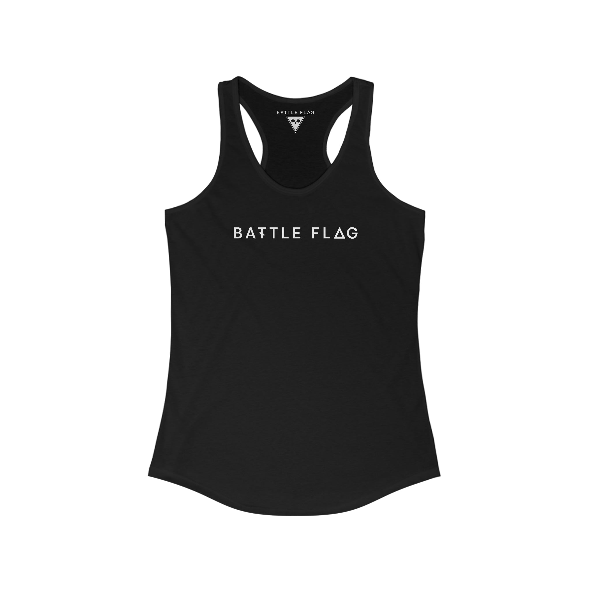 Battle Flag Women's Ideal Racerback Tank - Back Print