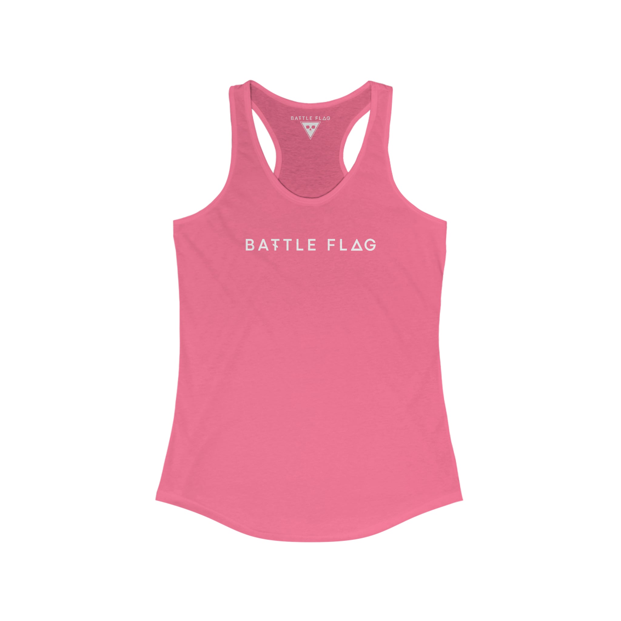 Battle Flag Women's Ideal Racerback Tank - Back Print