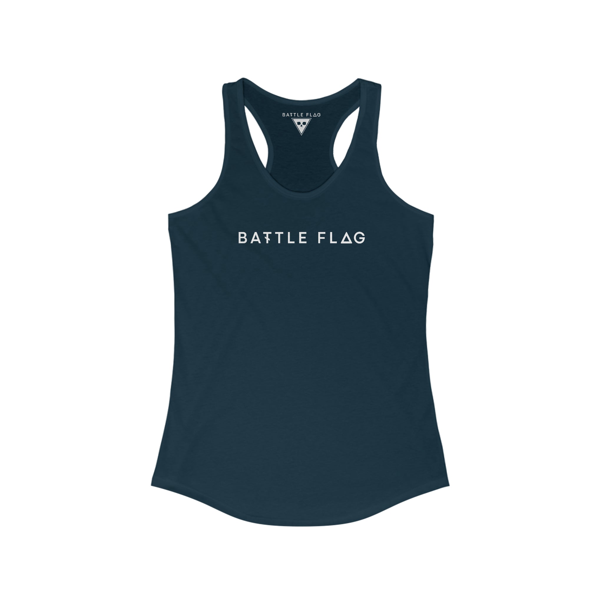 Battle Flag Women's Ideal Racerback Tank - Back Print