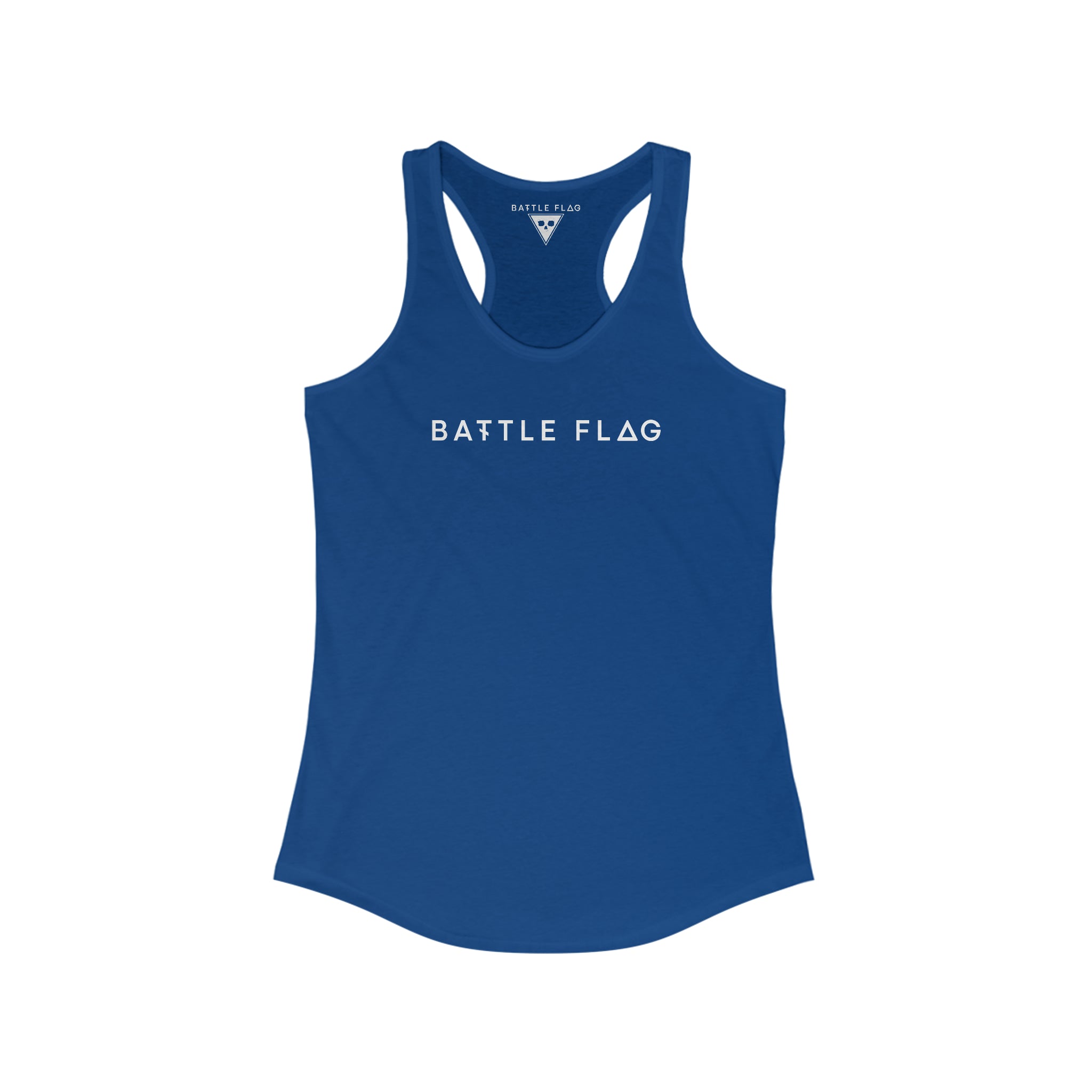 Battle Flag Women's Ideal Racerback Tank - Back Print
