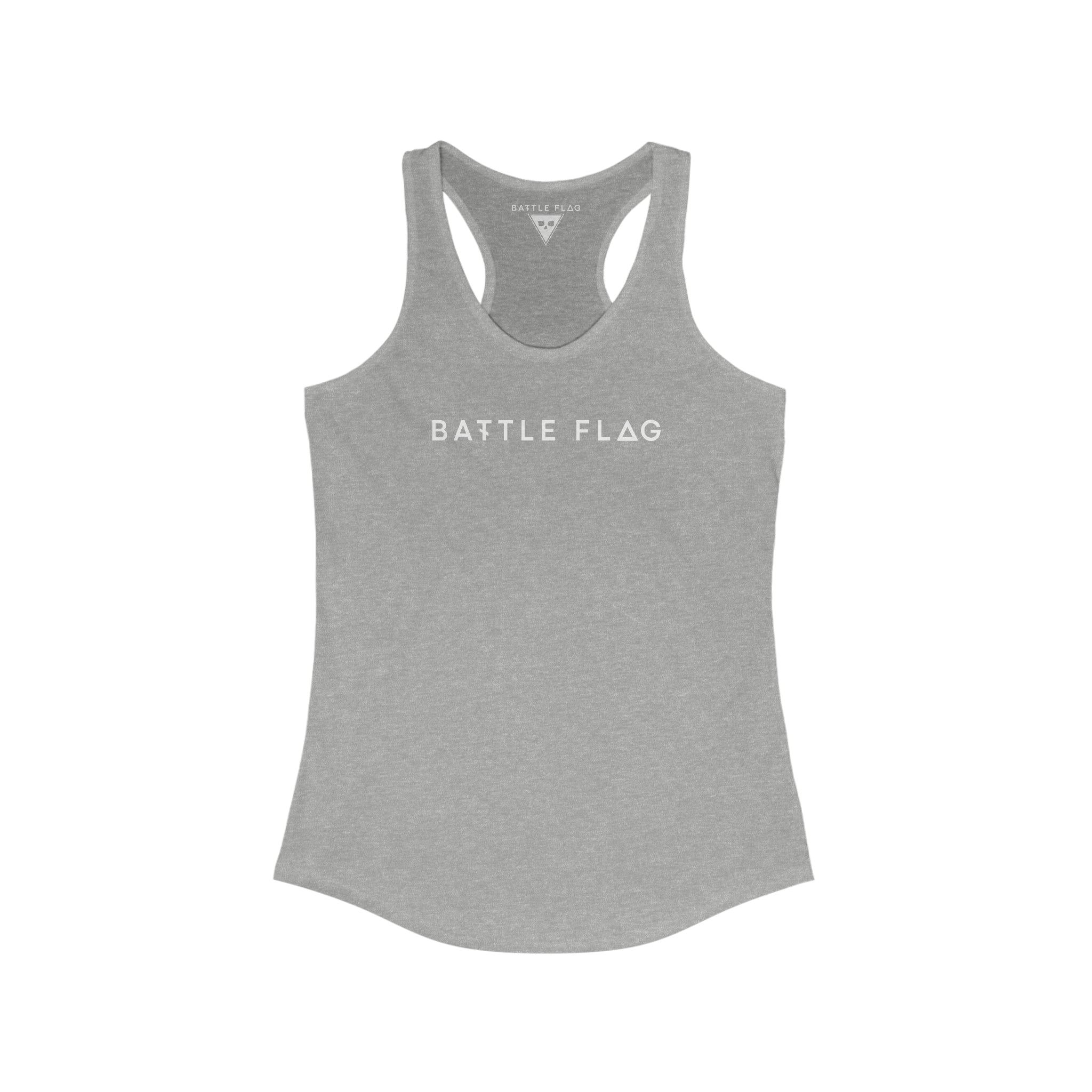 Battle Flag Women's Ideal Racerback Tank - Back Print