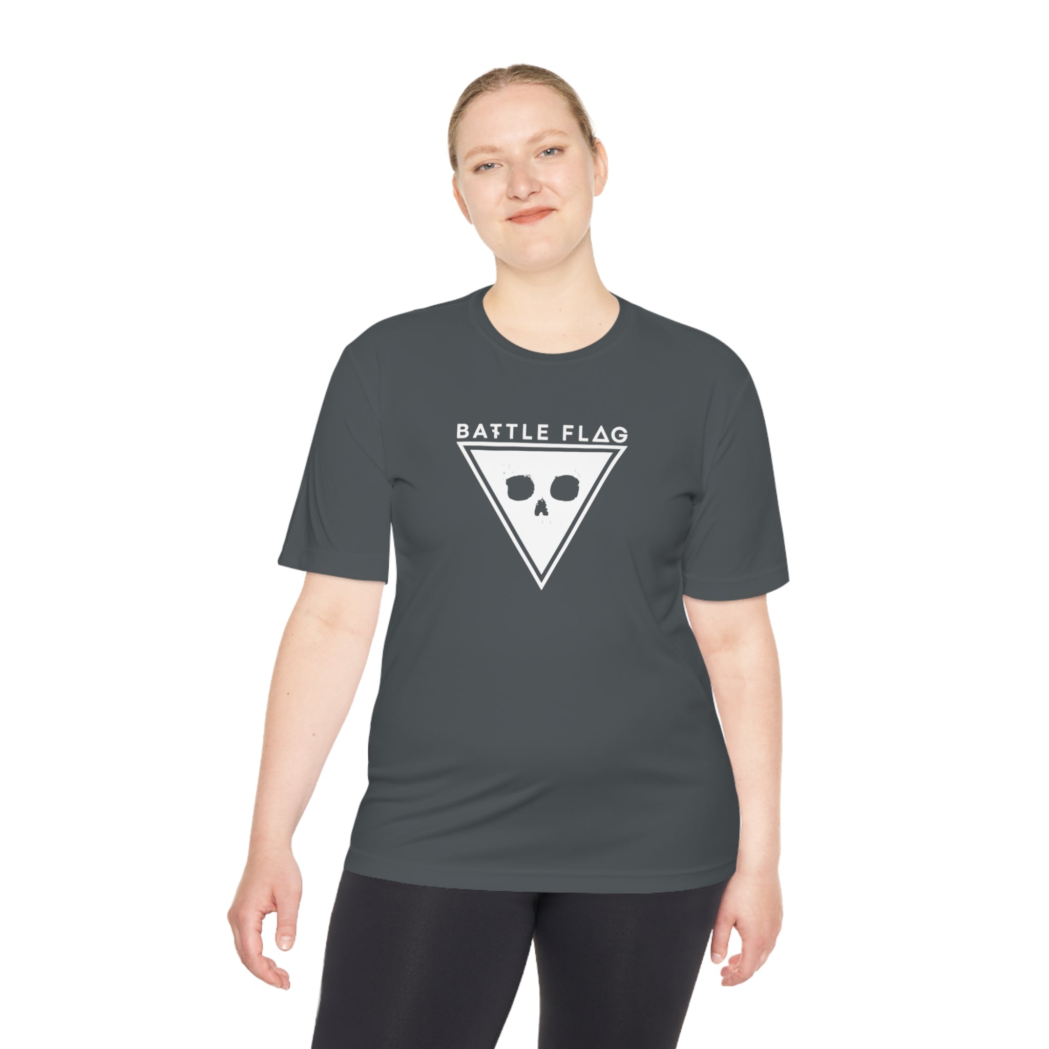 Battle Flag Unisex Moisture Wicking Tee - White Emblem
