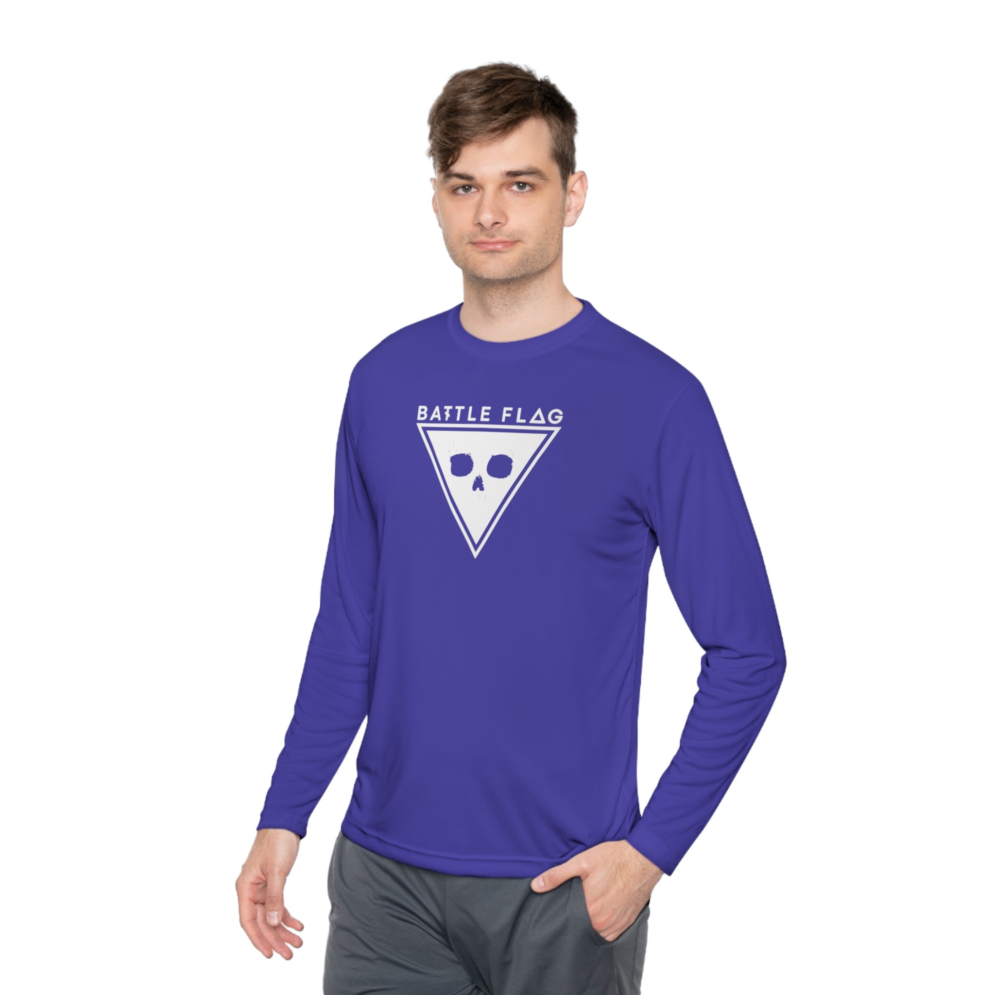 Battle Flag Unisex Lightweight Sport Top - White Emblem