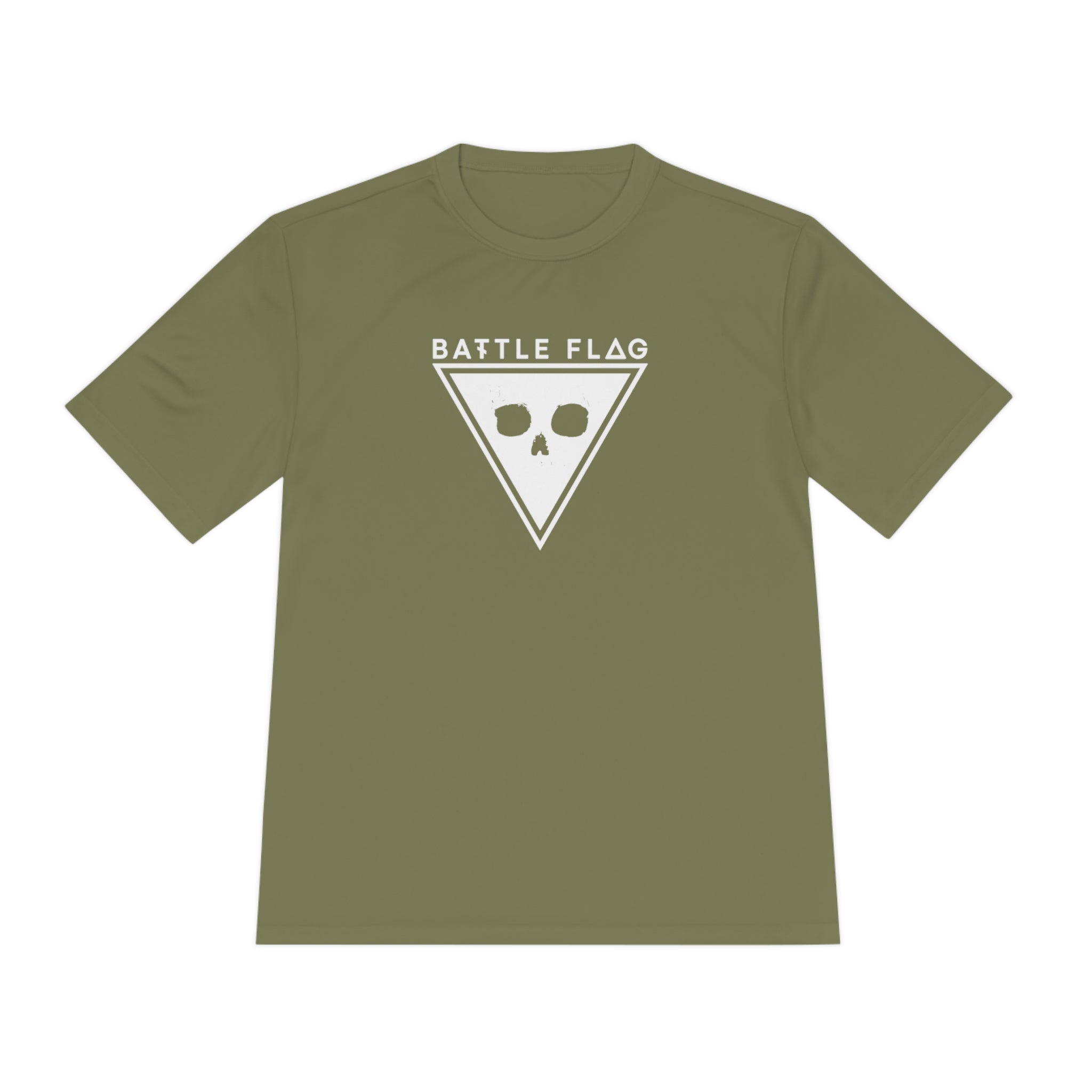 Battle Flag Unisex Moisture Wicking Tee - White Emblem
