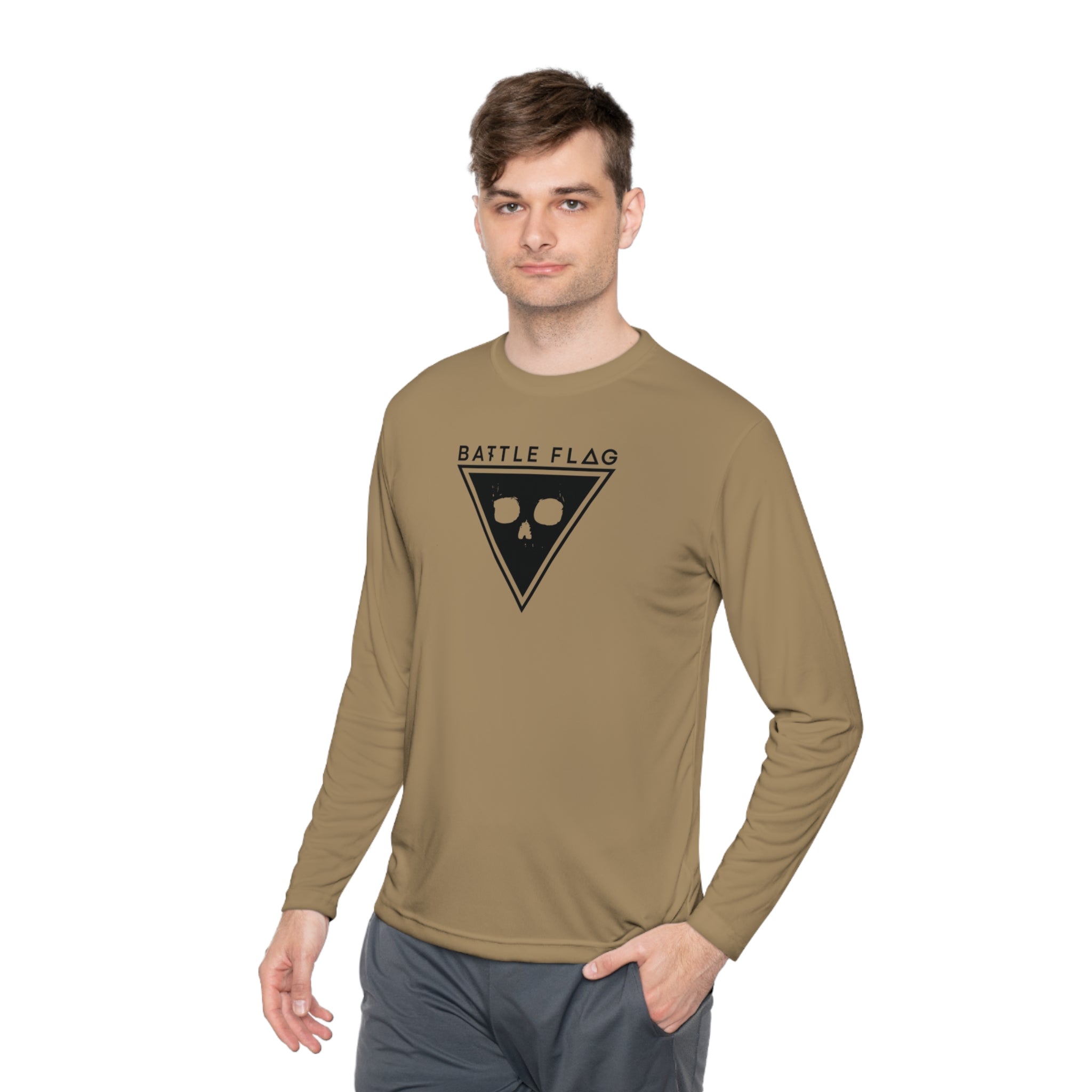 Battle Flag Unisex Lightweight Sport Top - Black Emblem