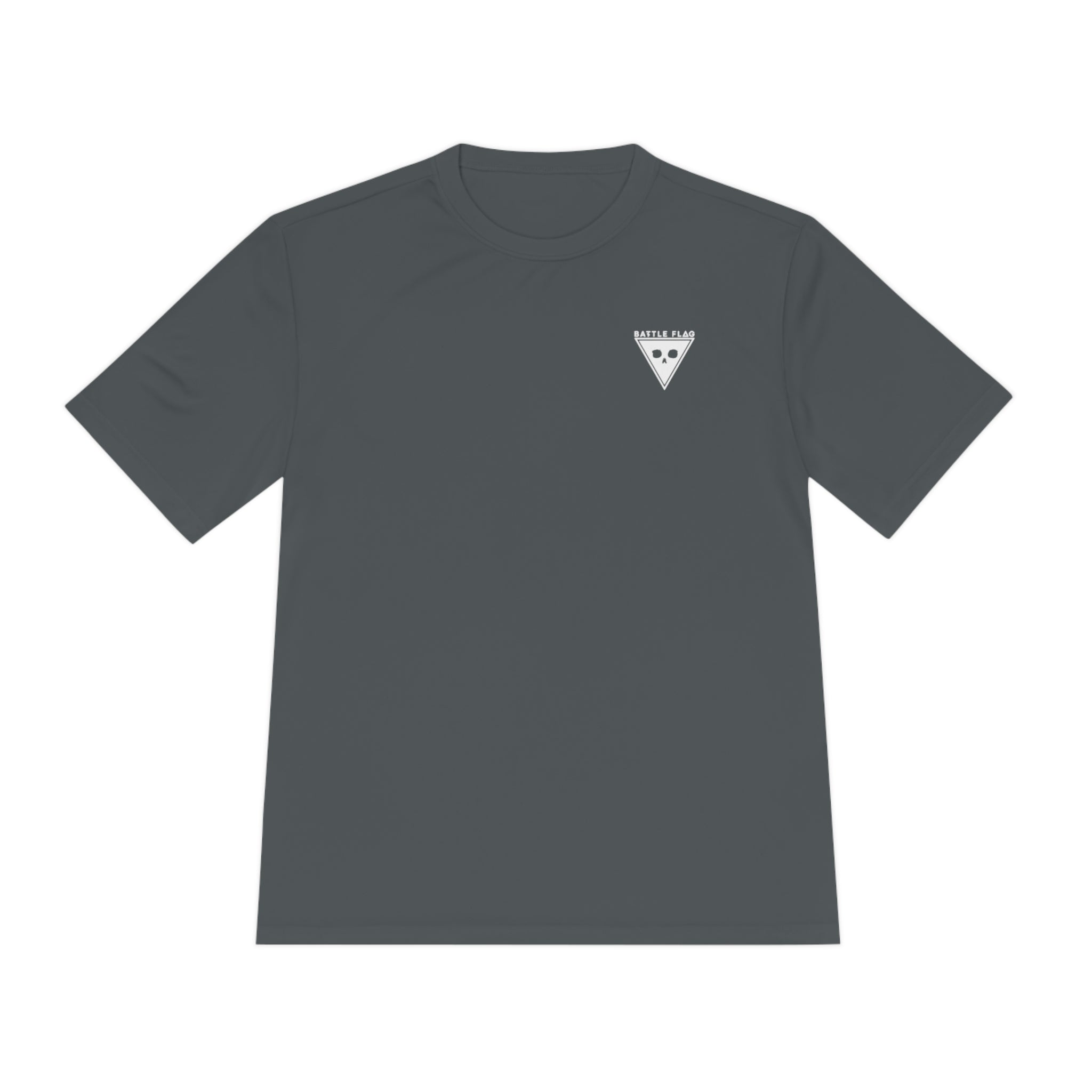 Battle Flag Unisex Moisture Wicking Tee - Small White Emblem