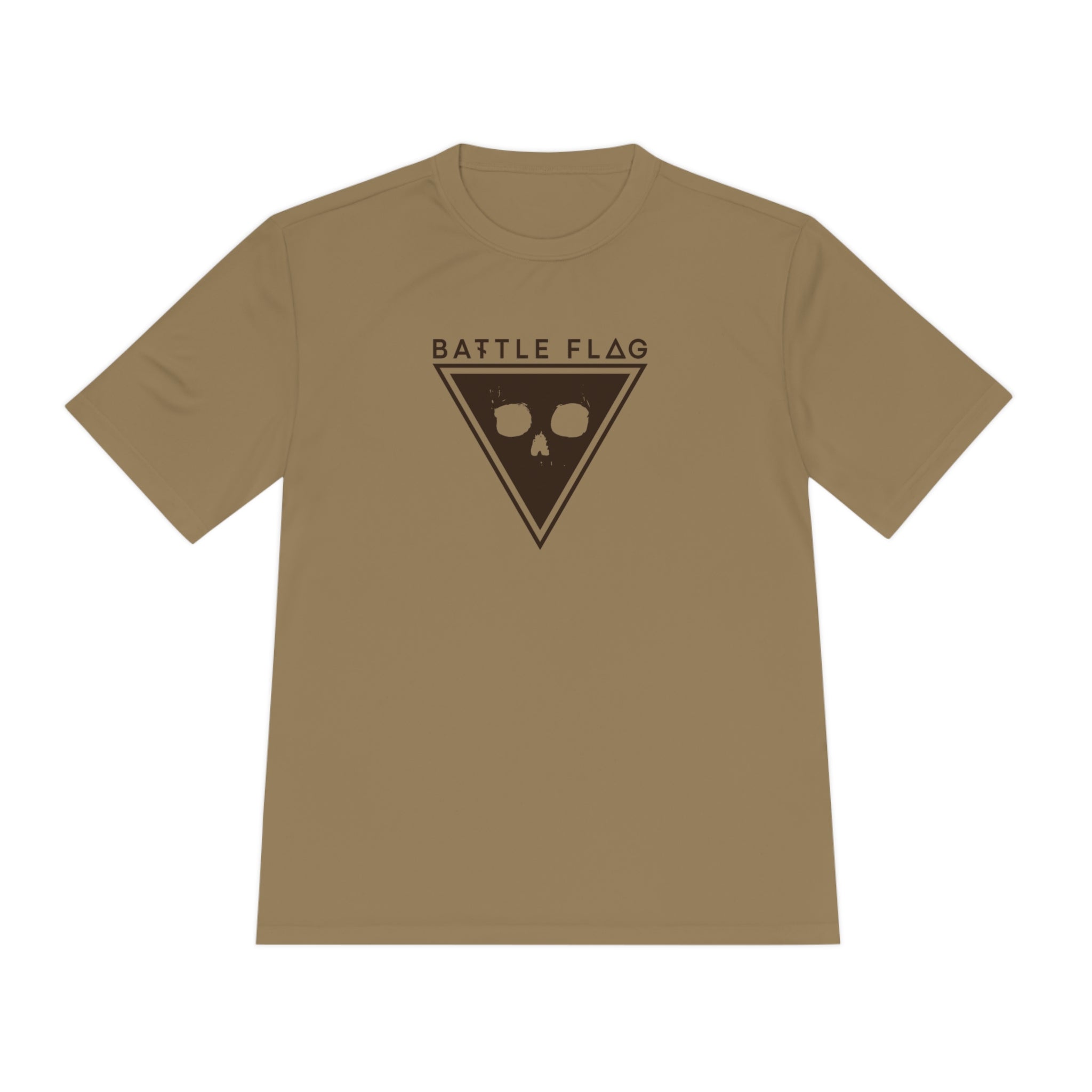 Battle Flag Unisex Moisture Wicking Tee - Brown Emblem