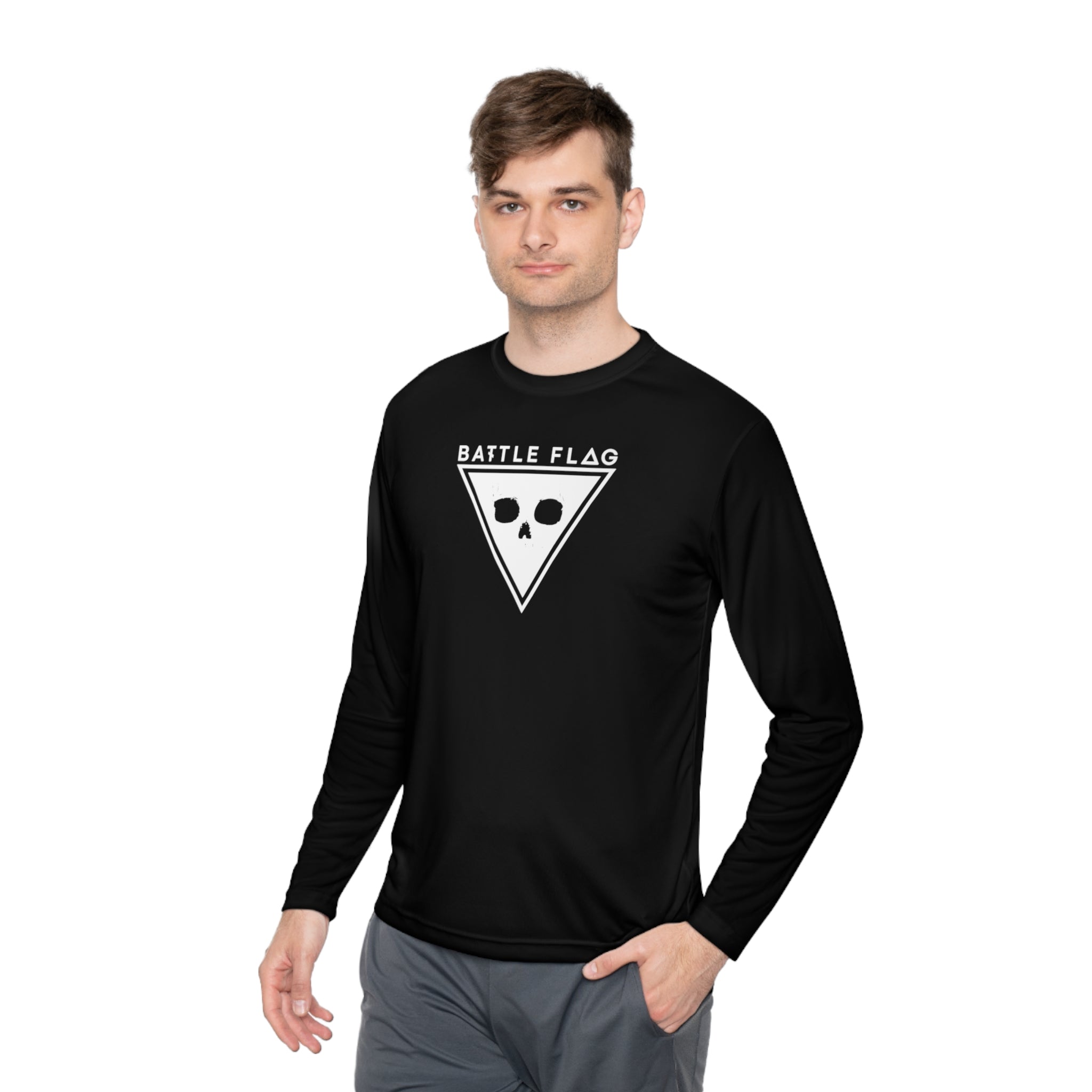 Battle Flag Unisex Lightweight Sport Top - White Emblem