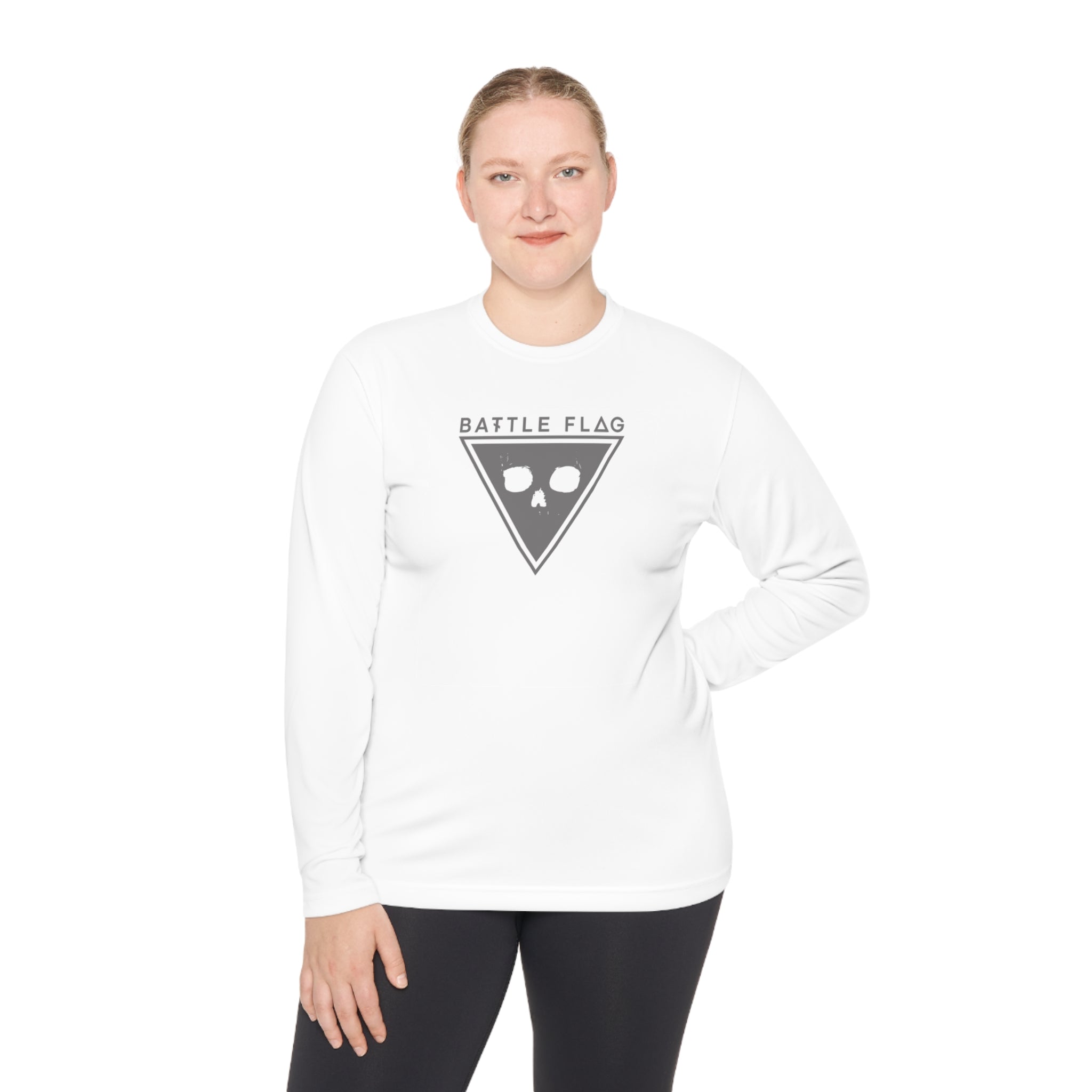 Battle Flag Unisex Lightweight Sport Top - Grey Emblem