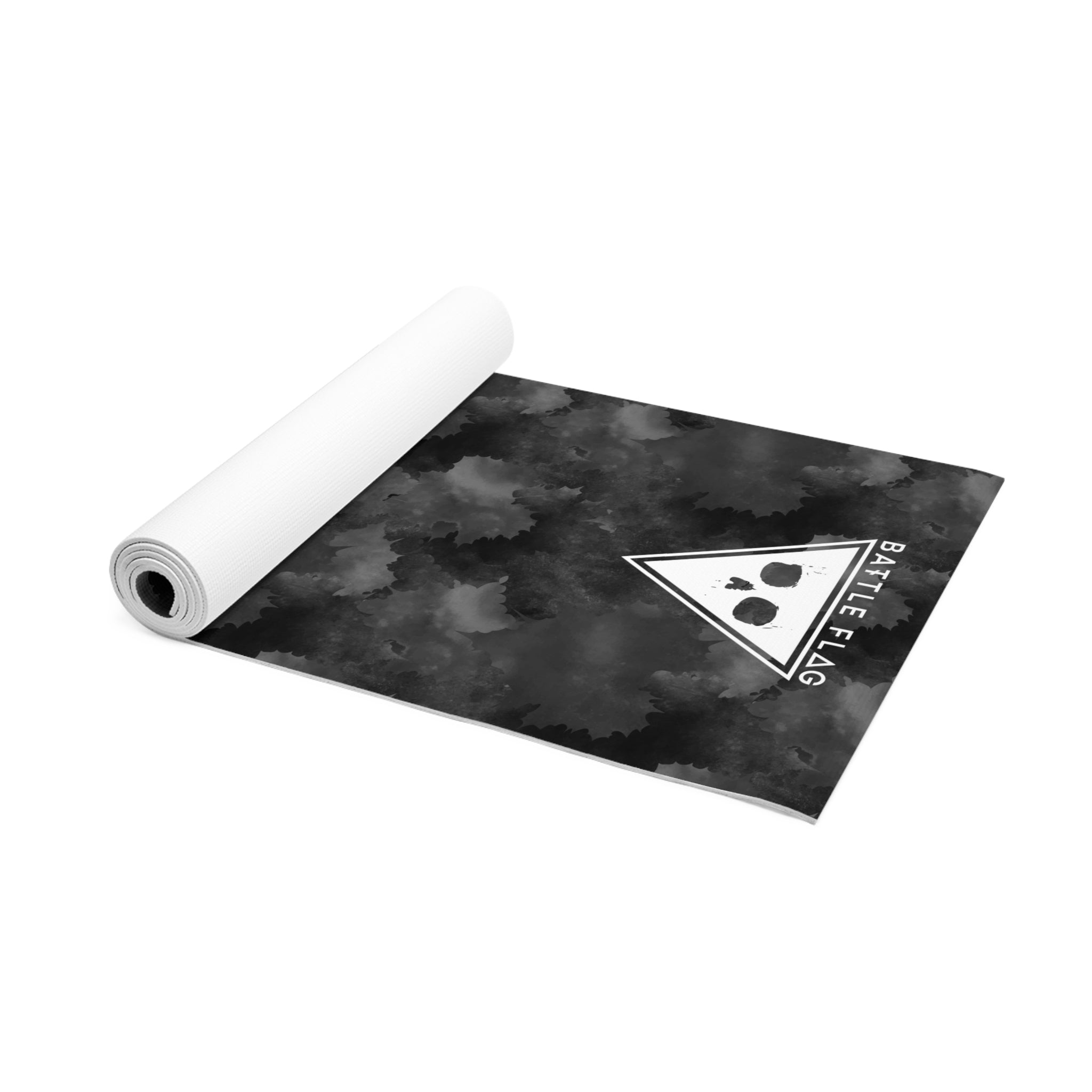 Battle Flag Leaf Print Foam Yoga Mat