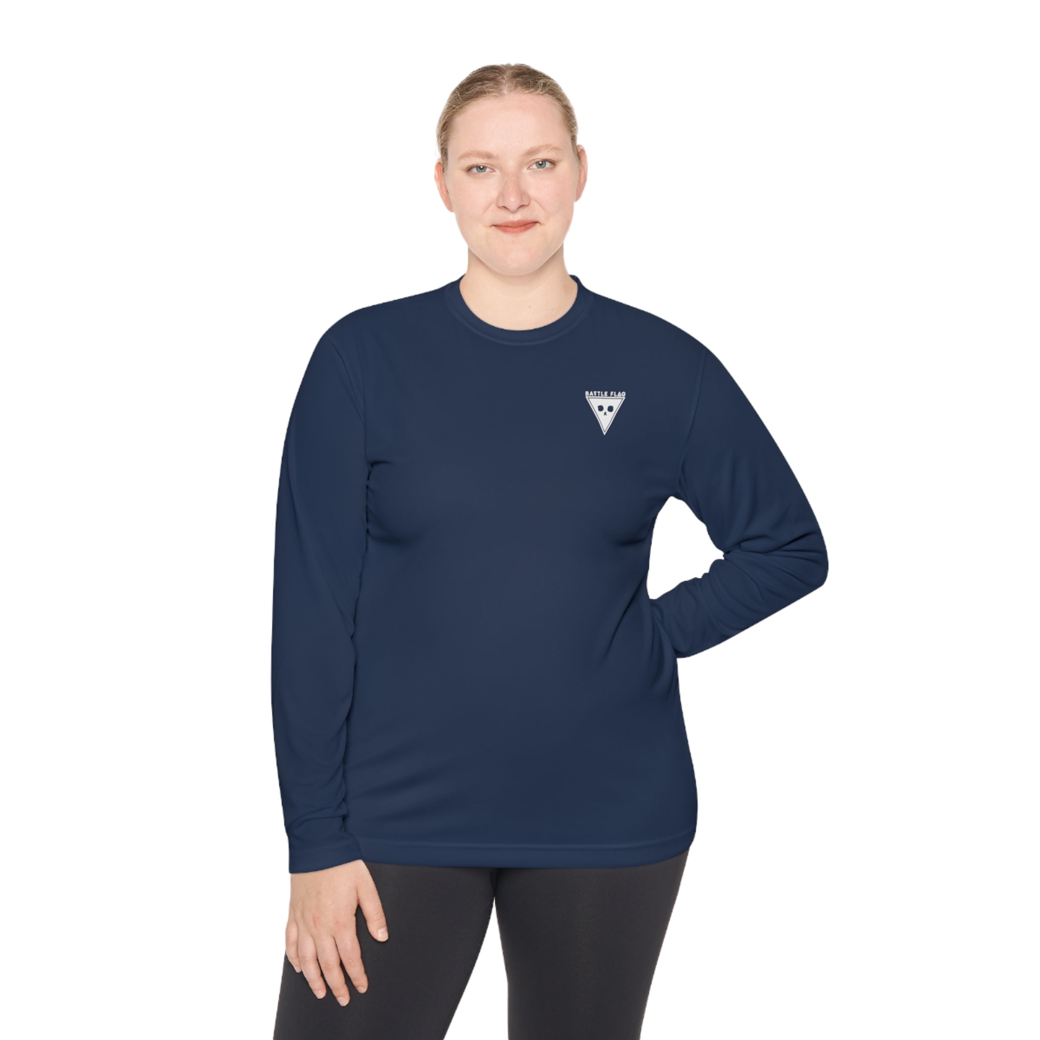 Battle Flag Unisex Lightweight Sport Top - Small White Emblem