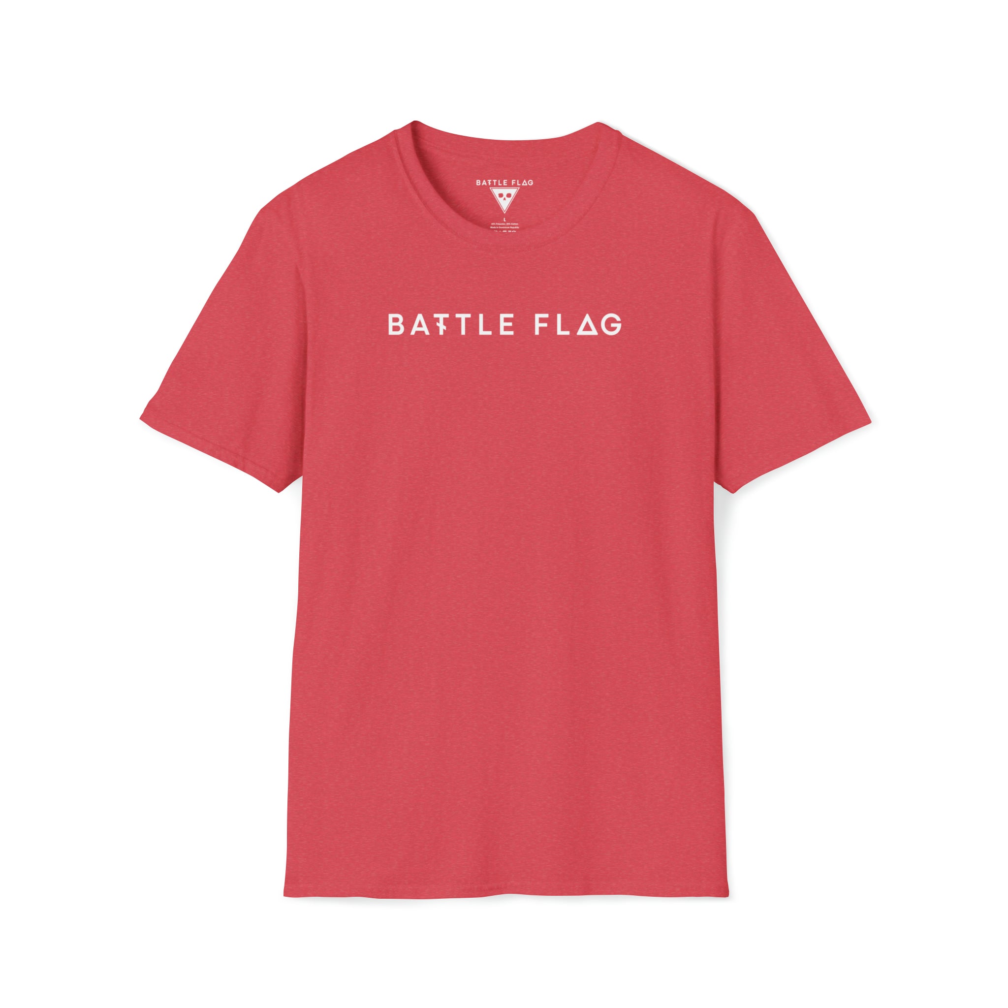 Battle Flag Unisex Softstyle T-Shirt - White Emblem