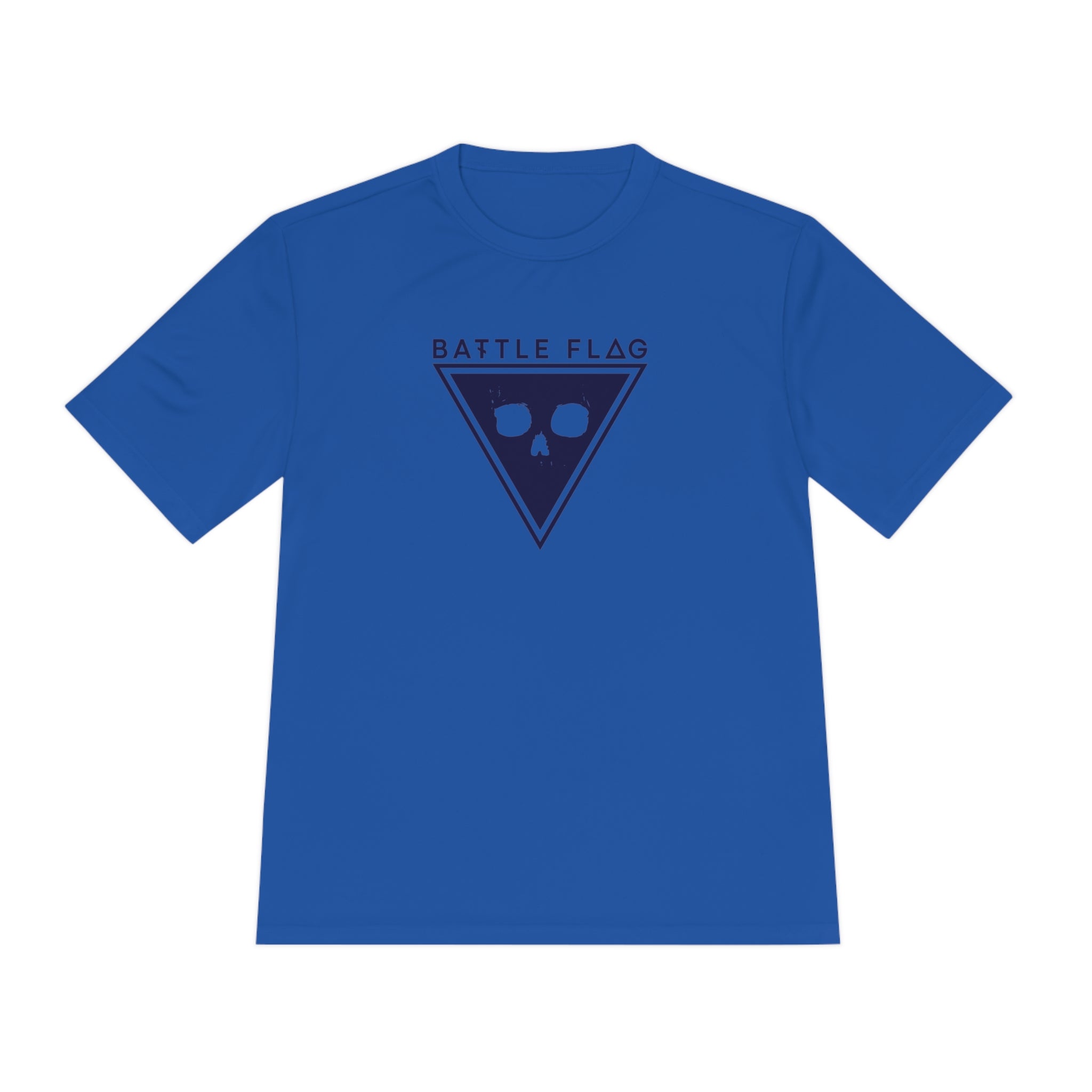 Battle Flag Unisex Moisture Wicking Tee - Blue Emblem