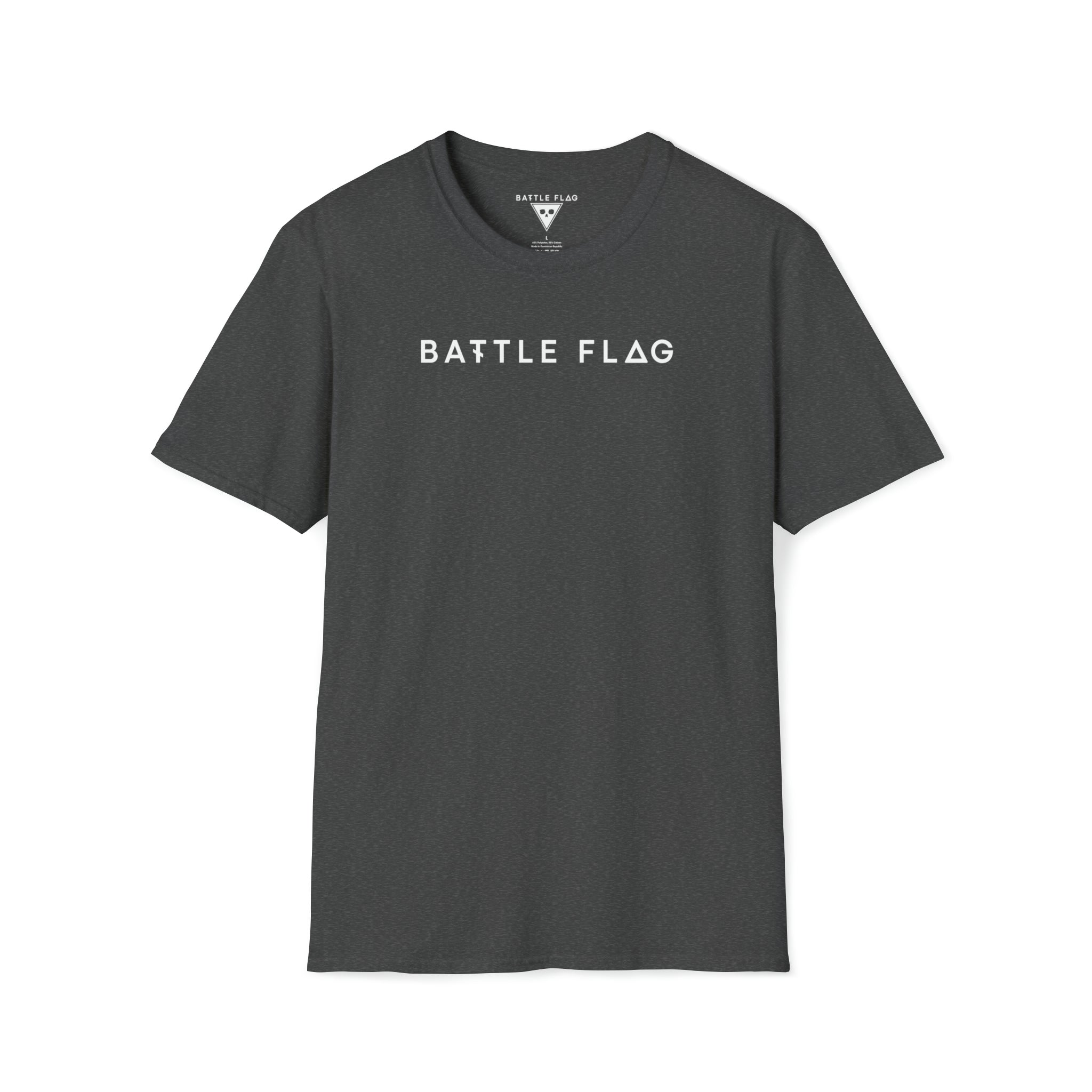 Battle Flag Unisex Softstyle T-Shirt - White Emblem