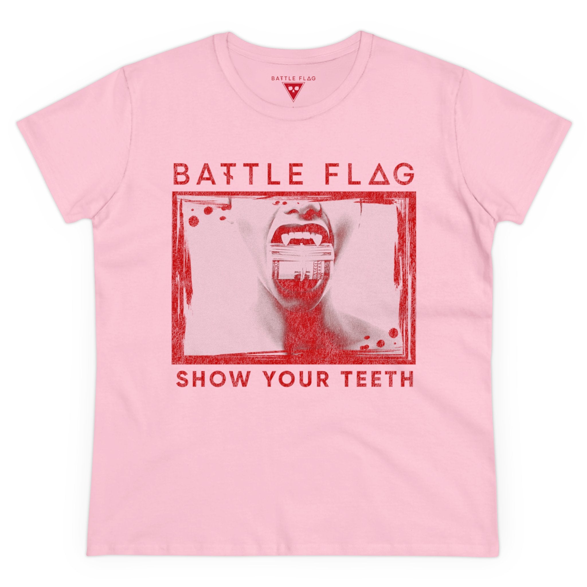 'Show Your Teeth' Women's Midweight Cotton Tee