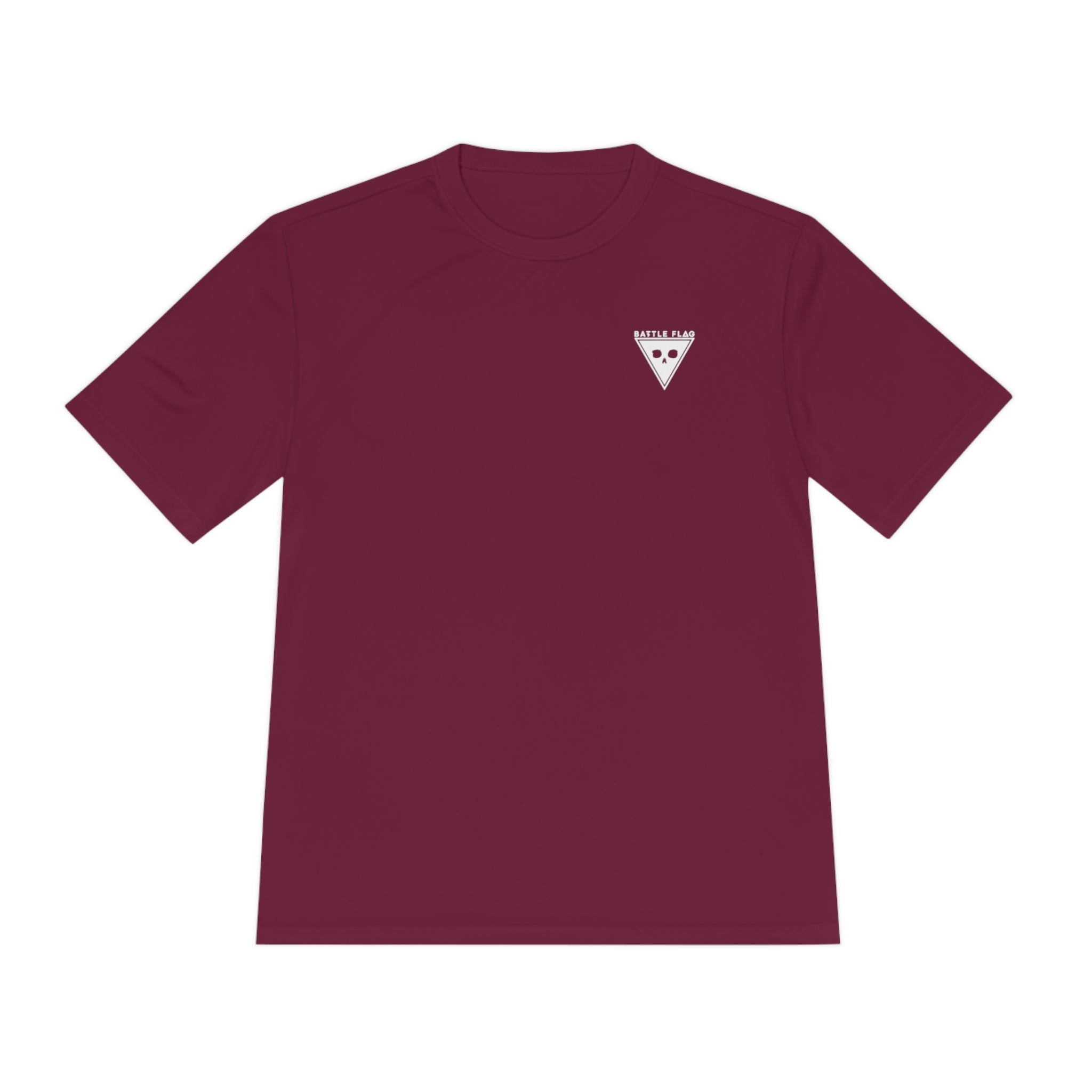 Battle Flag Unisex Moisture Wicking Tee - Small White Emblem