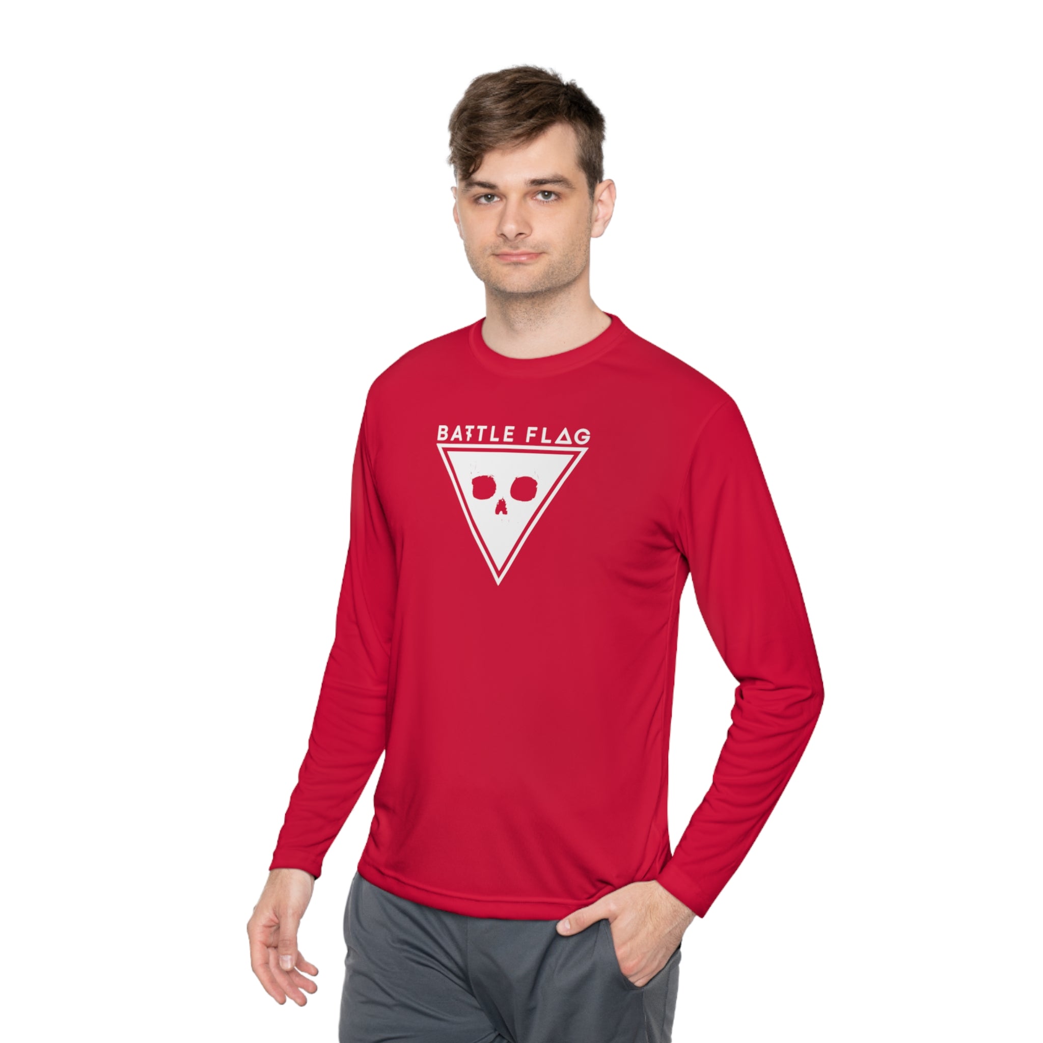 Battle Flag Unisex Lightweight Sport Top - White Emblem