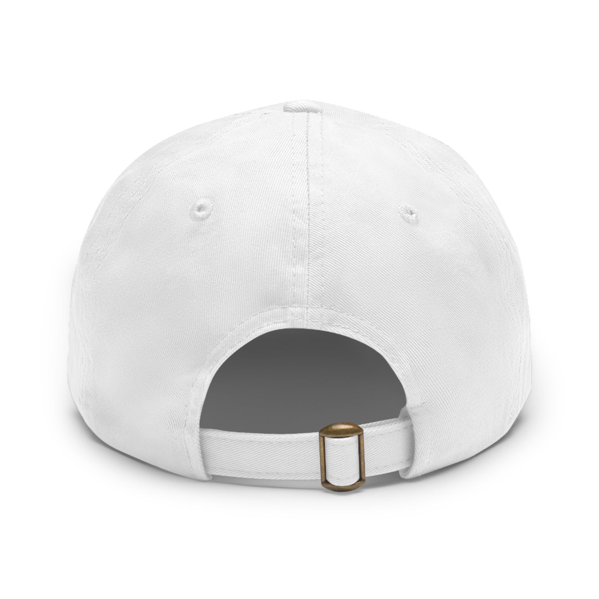 Battle Flag Hat with Leather Patch - White Emblem