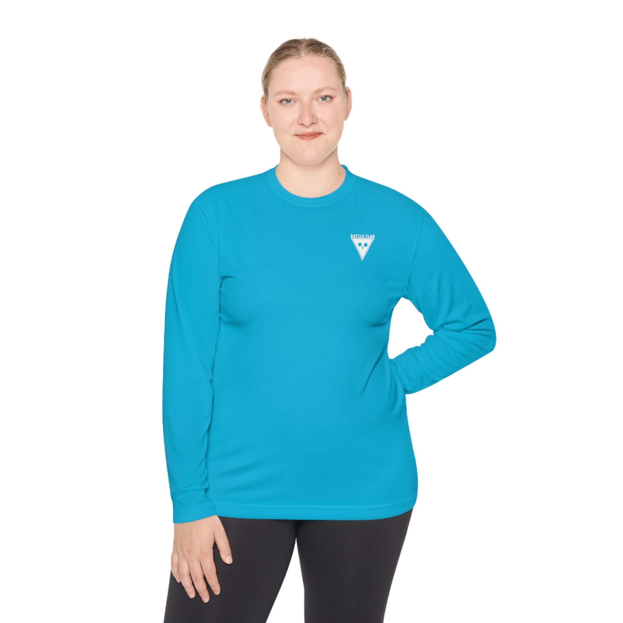 Battle Flag Unisex Lightweight Sport Top - Small White Emblem