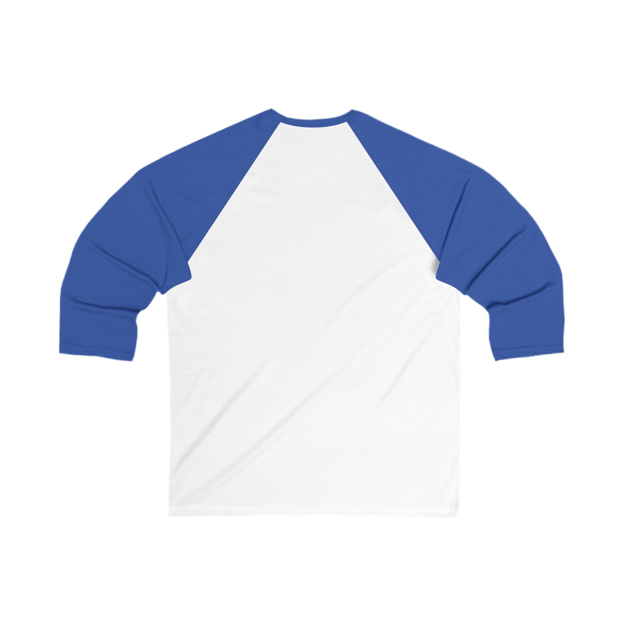 Battle Flag Unisex 3\4 Sleeve Baseball Tee - Blue Emblem