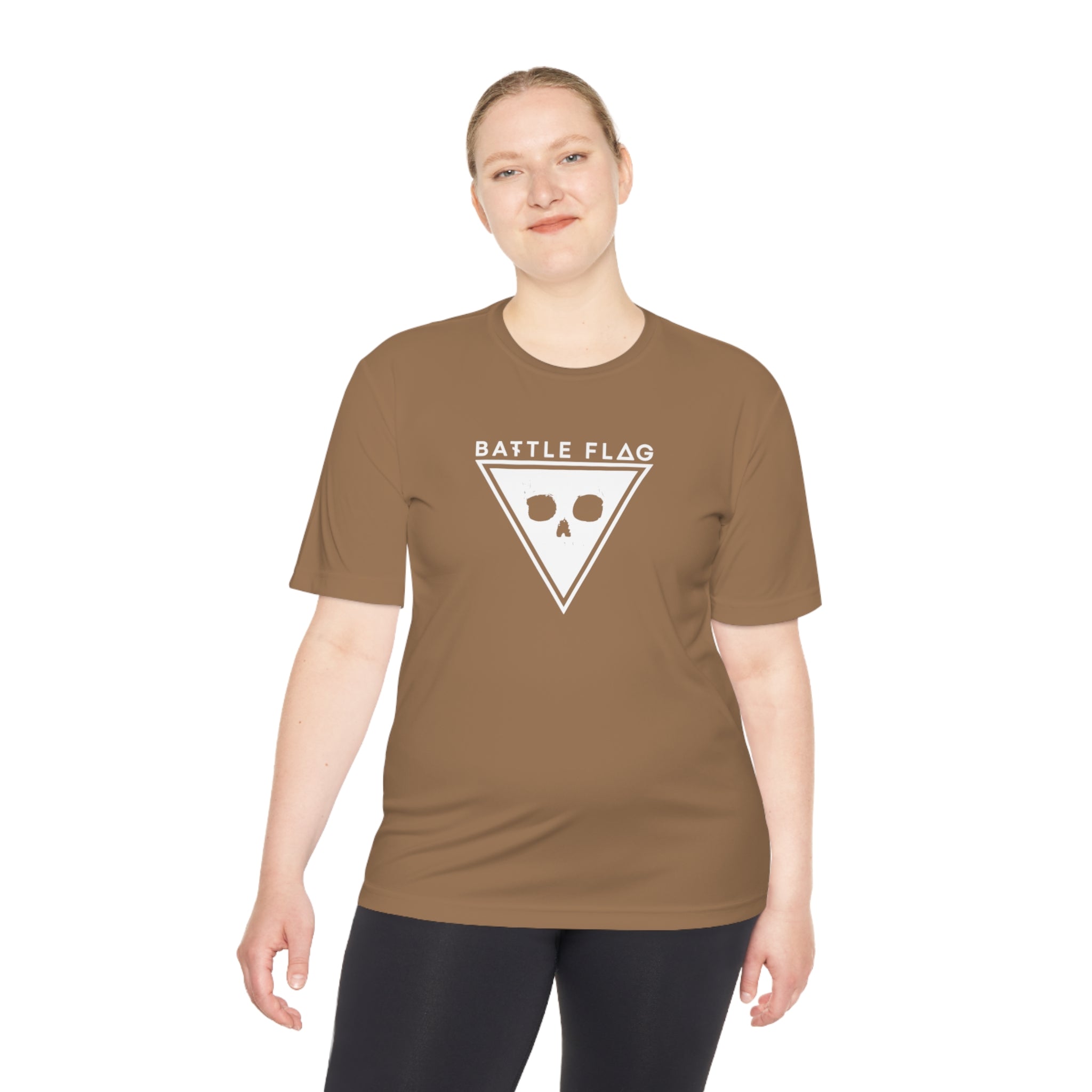 Battle Flag Unisex Moisture Wicking Tee - White Emblem