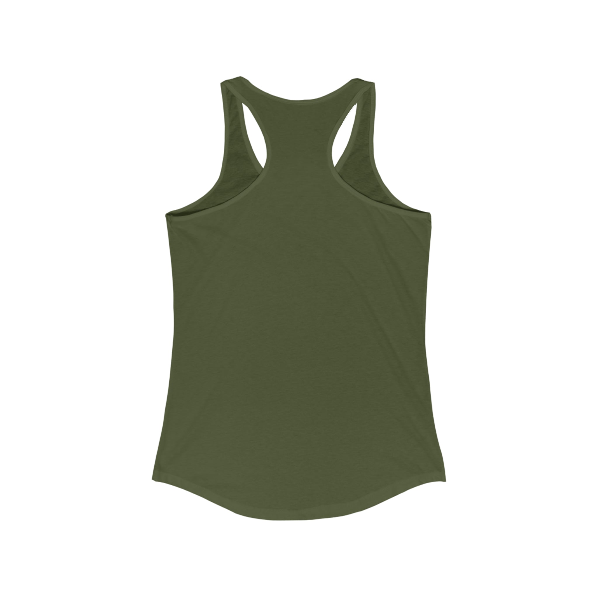 Battle Flag Women's Ideal Racerback Tank - White Emblem