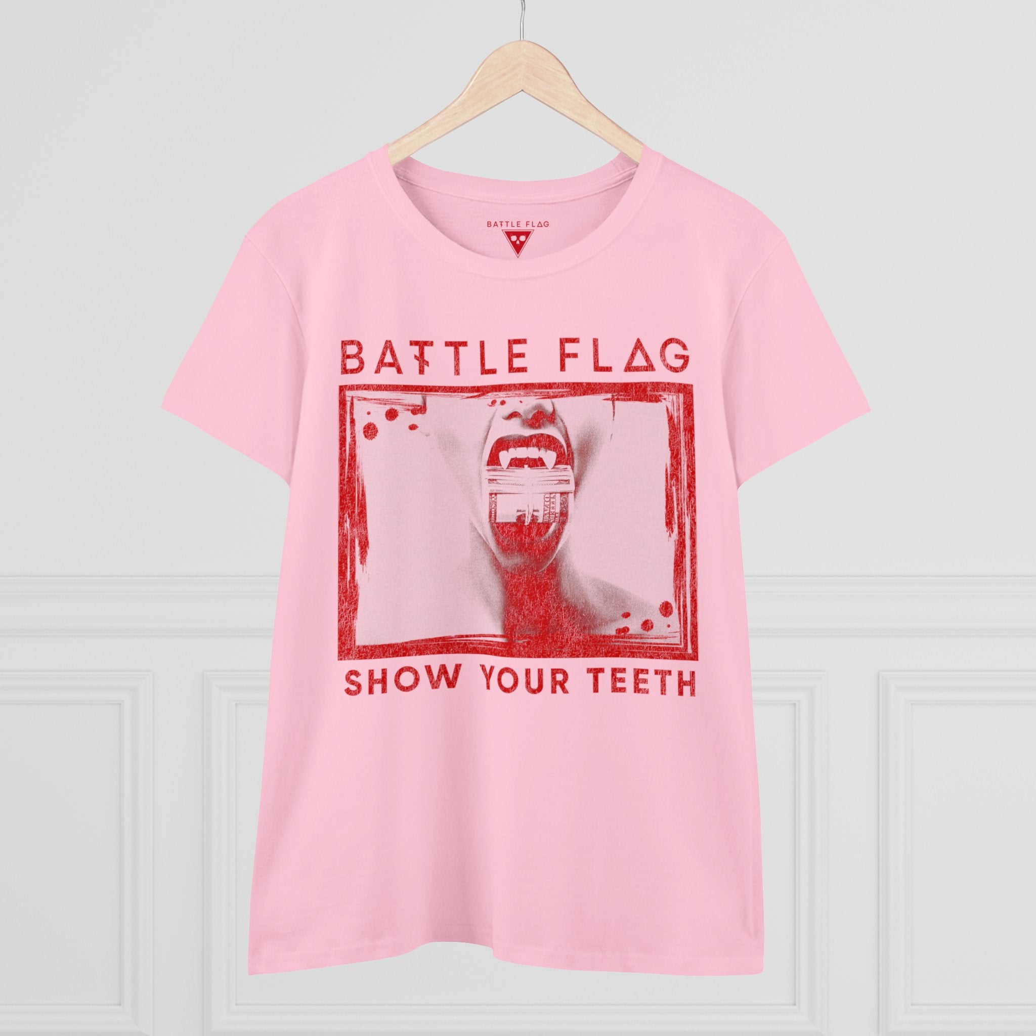 'Show Your Teeth' Women's Midweight Cotton Tee