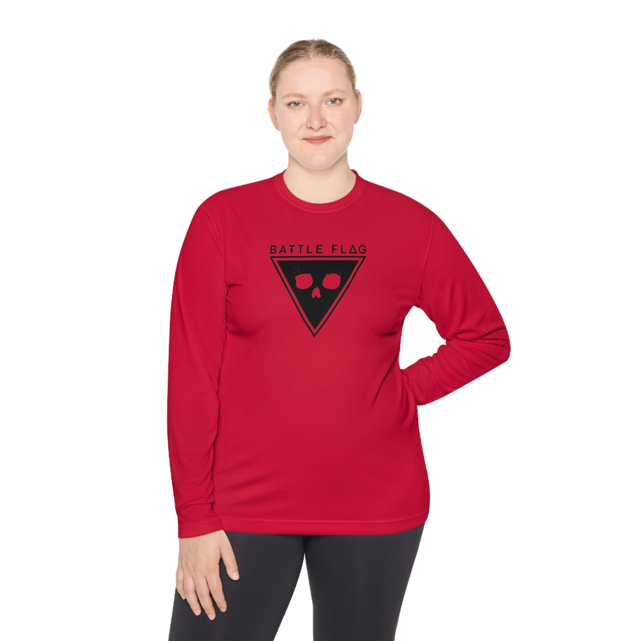 Battle Flag Unisex Lightweight Sport Top - Black Emblem