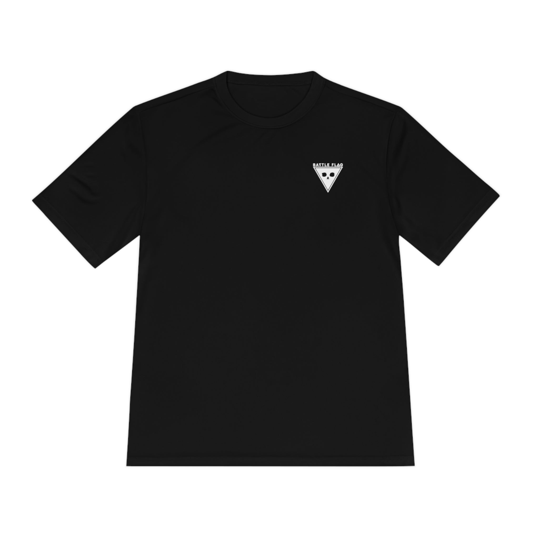 Battle Flag Unisex Moisture Wicking Tee - Small White Emblem