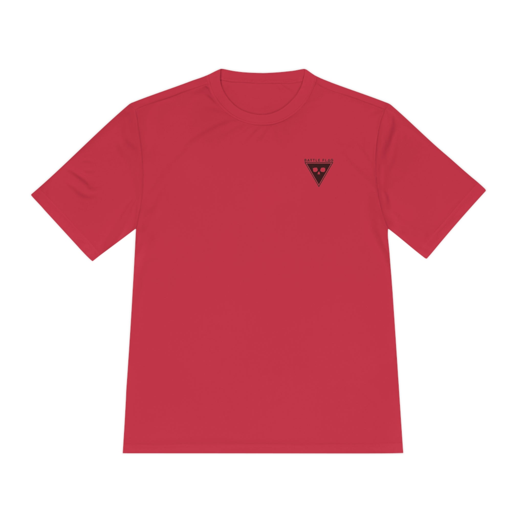 Battle Flag Unisex Moisture Wicking Tee - Small Red Emblem