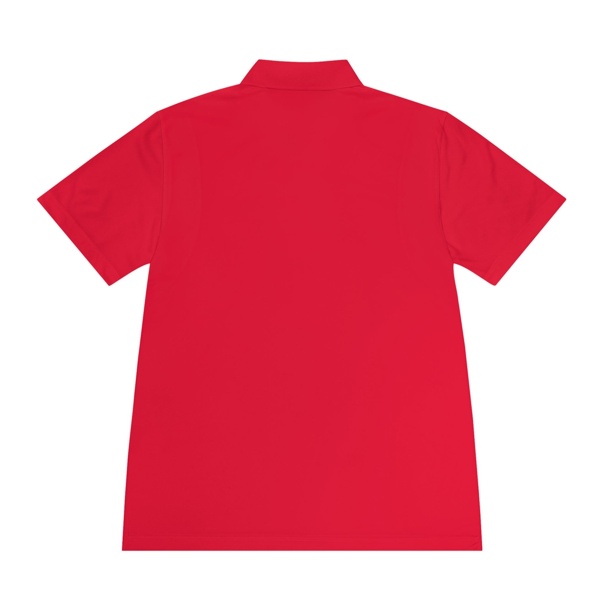 Battle Flag Men's Sport Polo Shirt - White Emblem