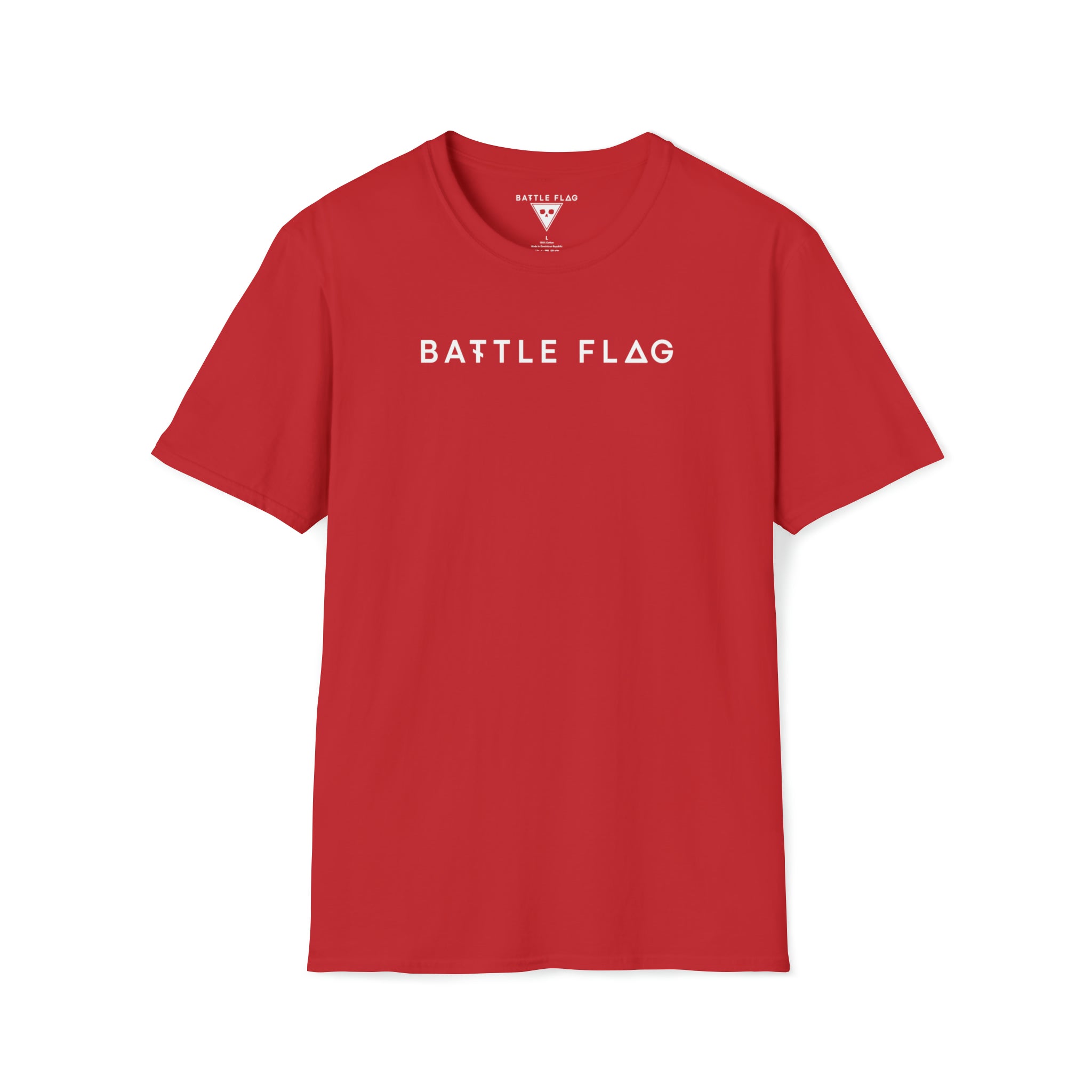 Battle Flag Unisex Softstyle T-Shirt - White Emblem