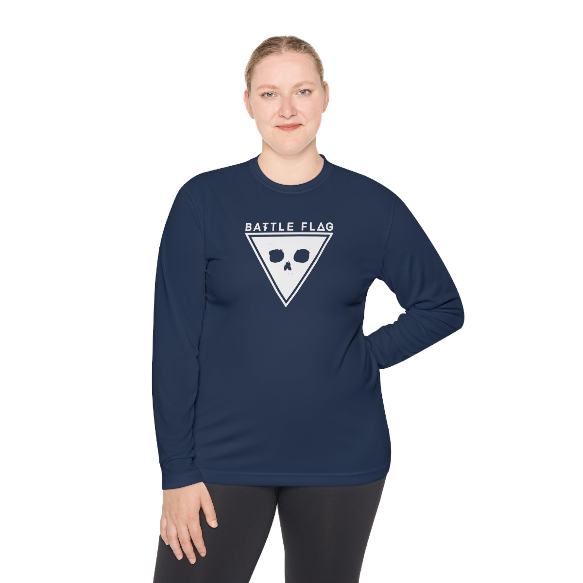 Battle Flag Unisex Lightweight Sport Top - White Emblem