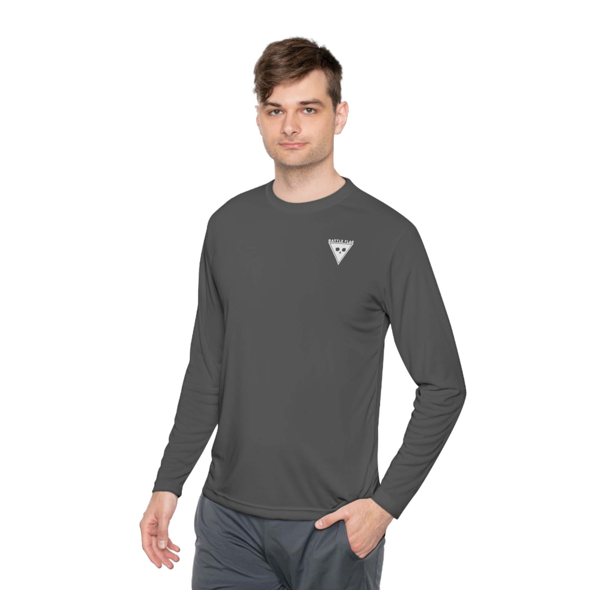Battle Flag Unisex Lightweight Sport Top - Small White Emblem